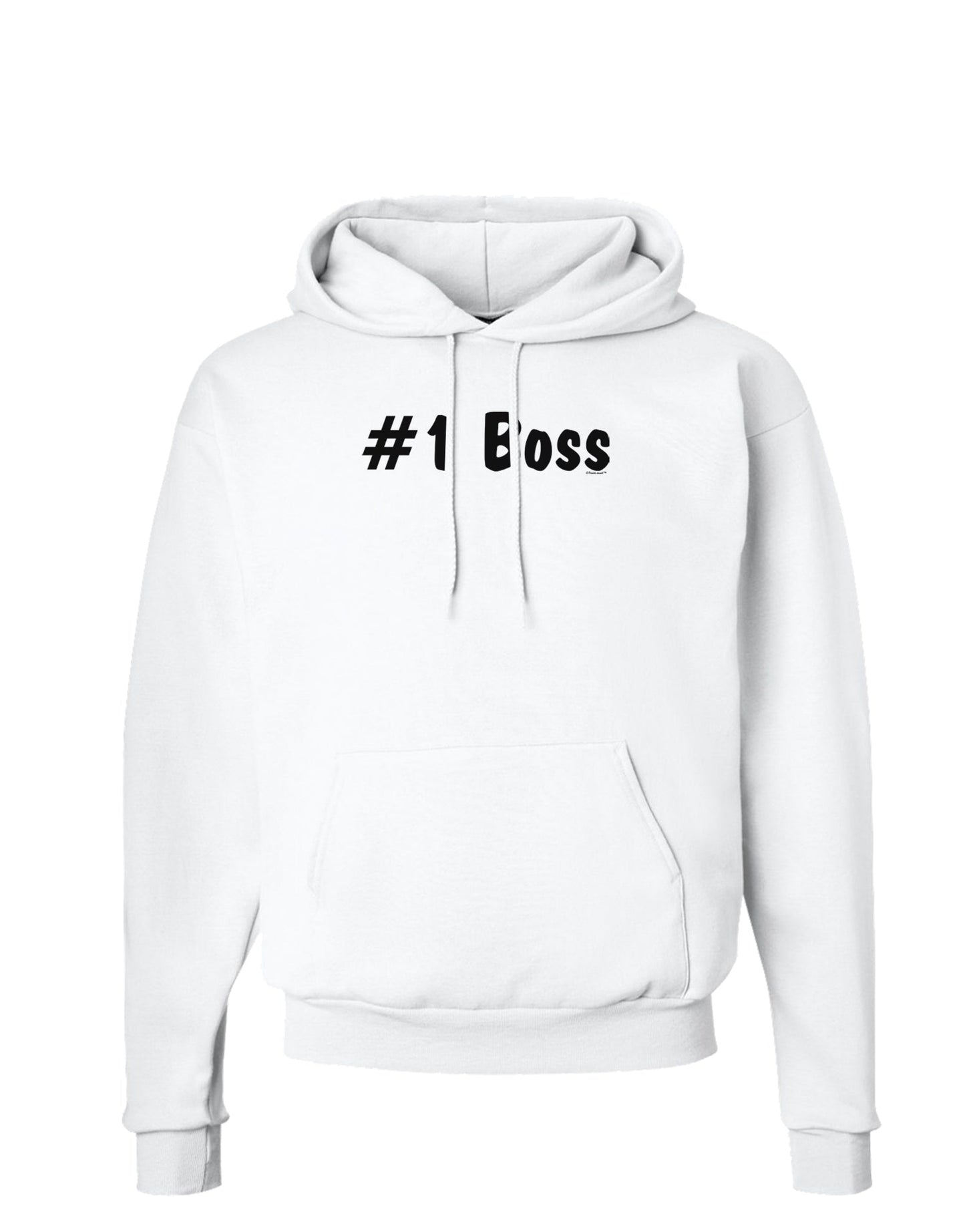 #1 Boss Text - Boss Day Hoodie Sweatshirt-Hoodie-TooLoud-White-Small-Davson Sales