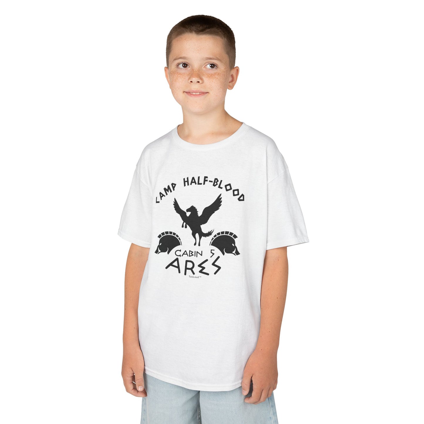 Camp Half Blood Cabin 5 Ares Children's T-Shirt by TOOLOUD