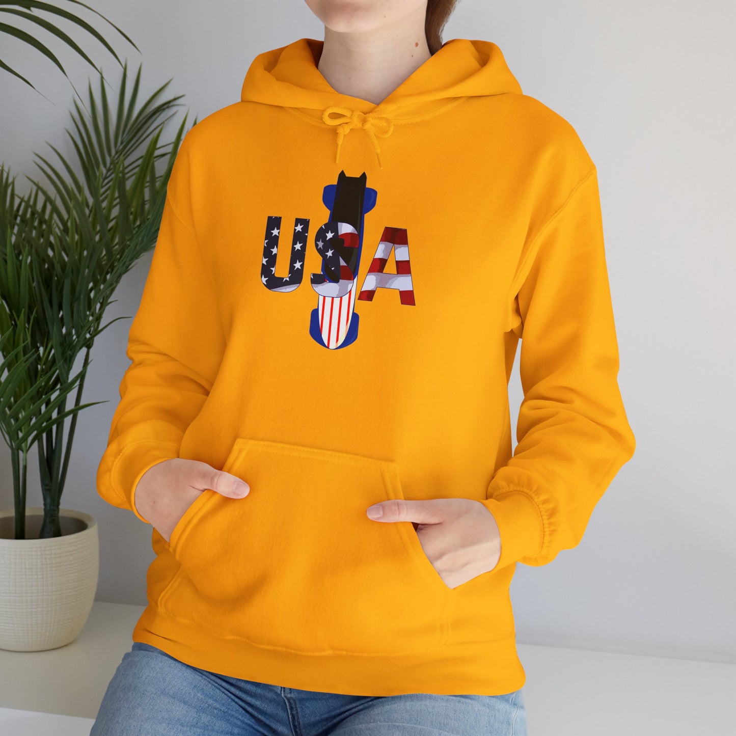 USA Bobsled Hoodie Unisex Sweatshirt by TooLoud