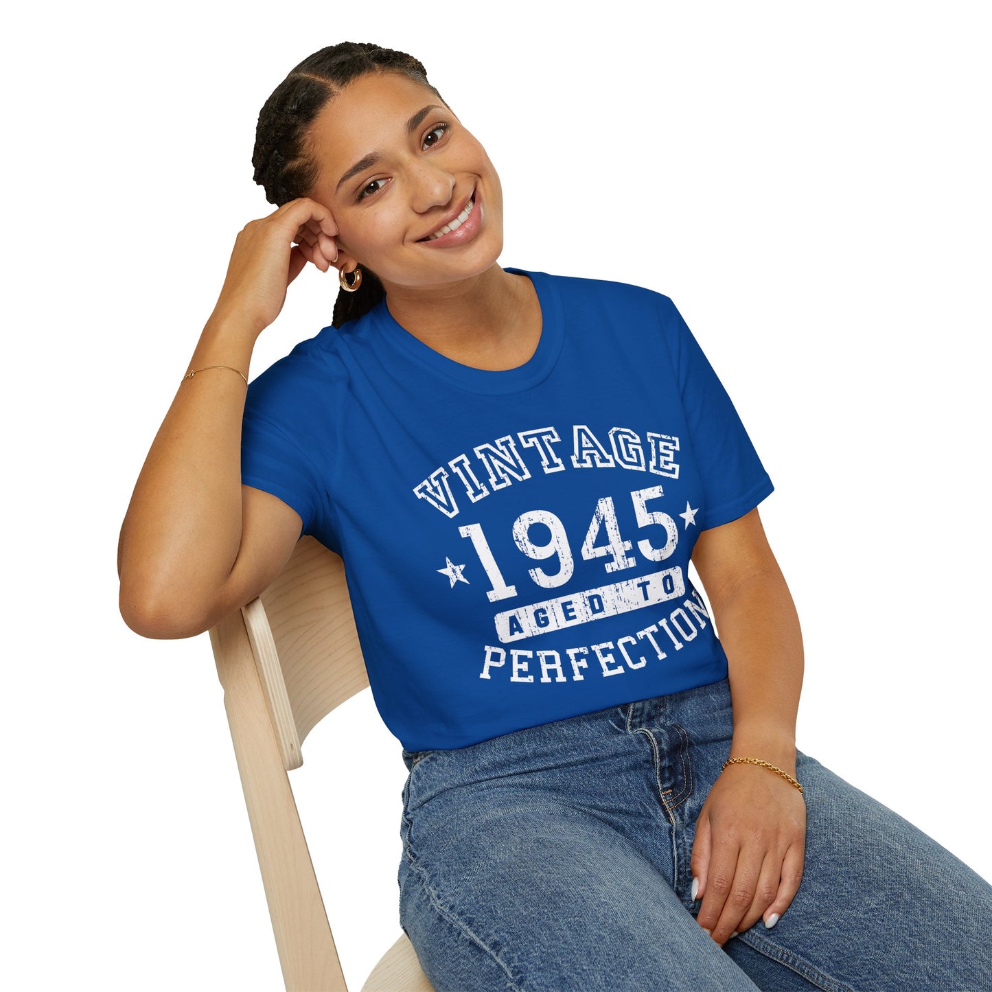 Vintage Birth Year 1945 – Women's Dark Color T-Shirt by TOOLOUD