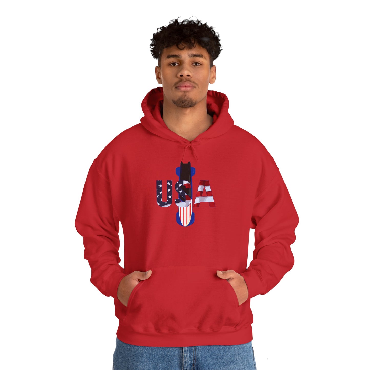 USA Bobsled Hoodie Unisex Sweatshirt by TooLoud