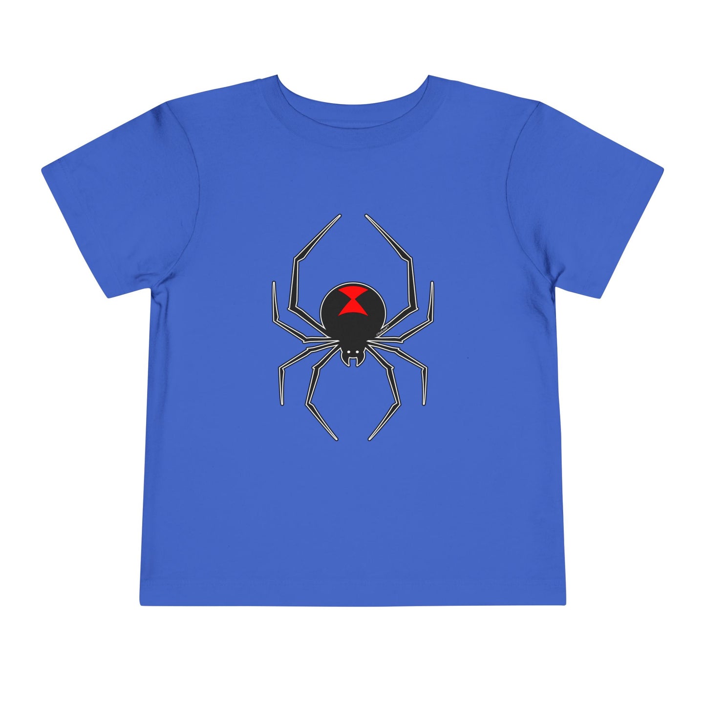Black Widow Spider Design Toddler Dark T-Shirt by TOOLOUD