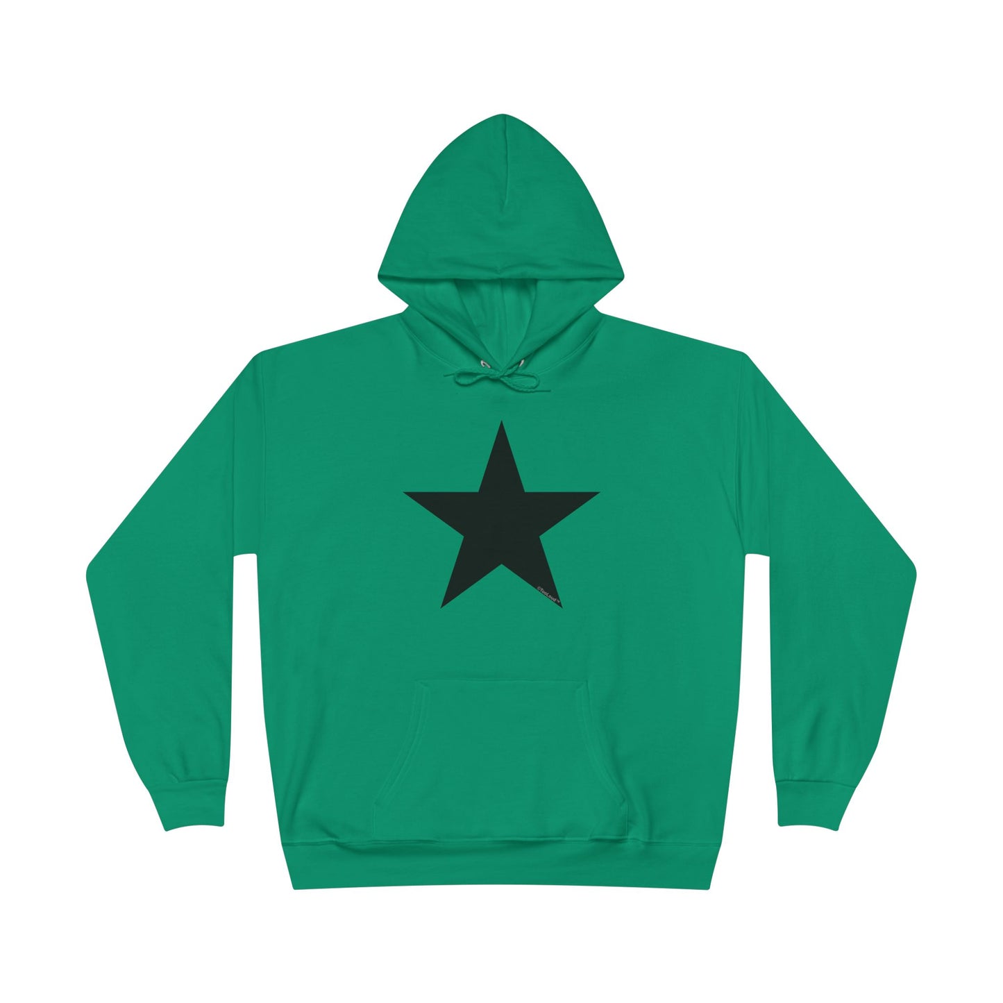 Black Star Adult Hooded Sweatshirt - by TOOLOUD