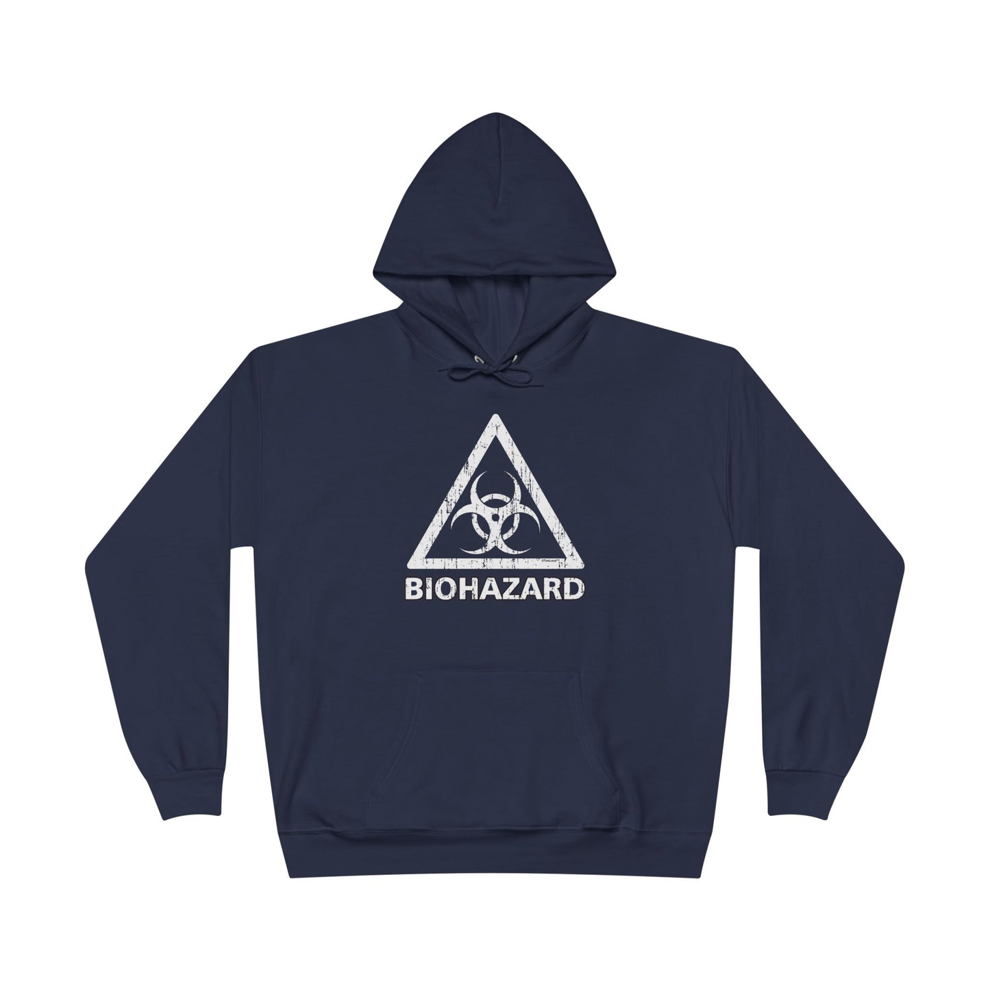 Biohazard Sign Distressed Dark Pullover Hoodie Sweatshirt by TOOLOUD