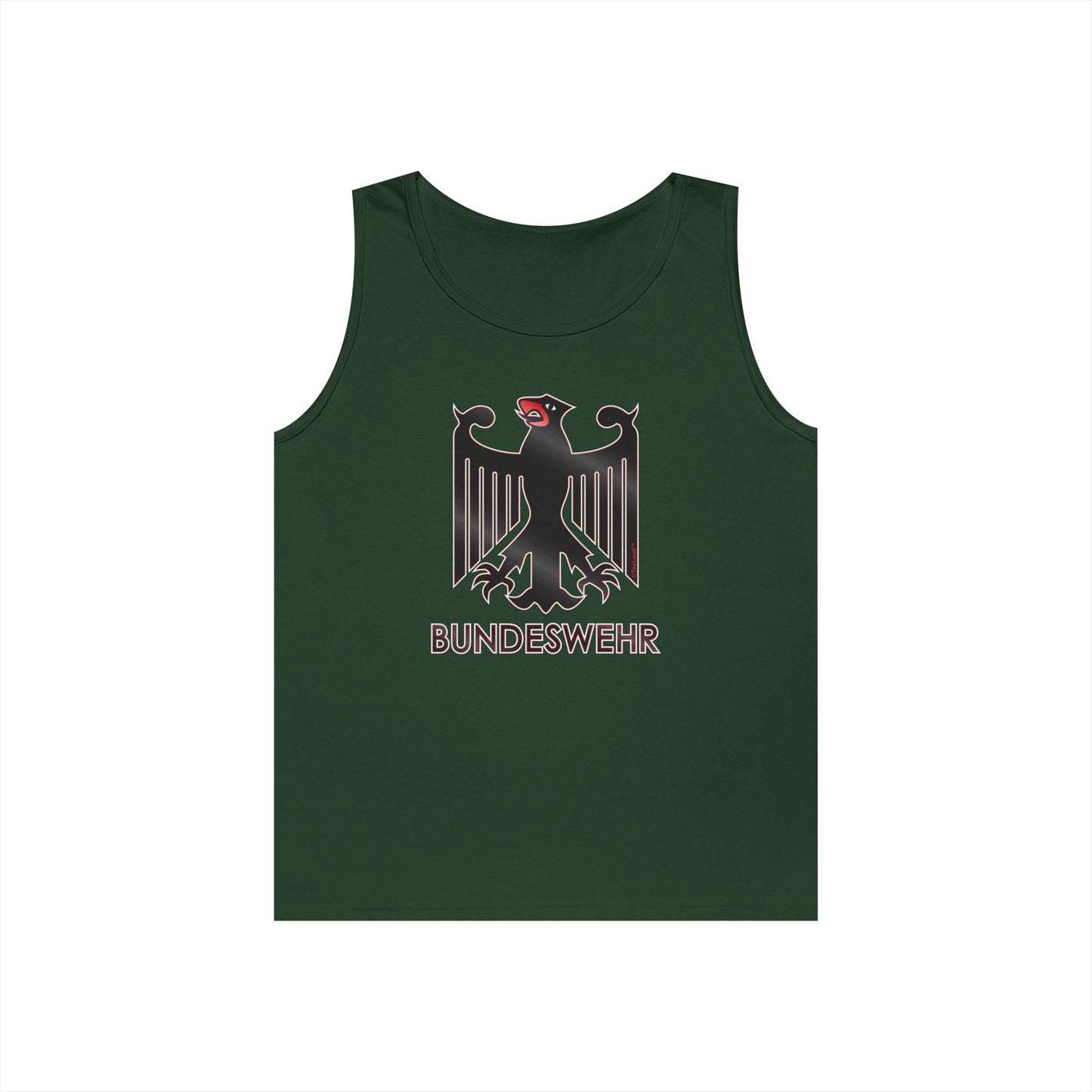 Bundeswehr Logo with Text Dark Loose Tank Top by TOOLOUD