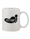 11 oz Bigfoot Printed Coffee Mug - Expertly Crafted Drinkware TooLoud-11 OZ Coffee Mug-TooLoud-White-Davson Sales