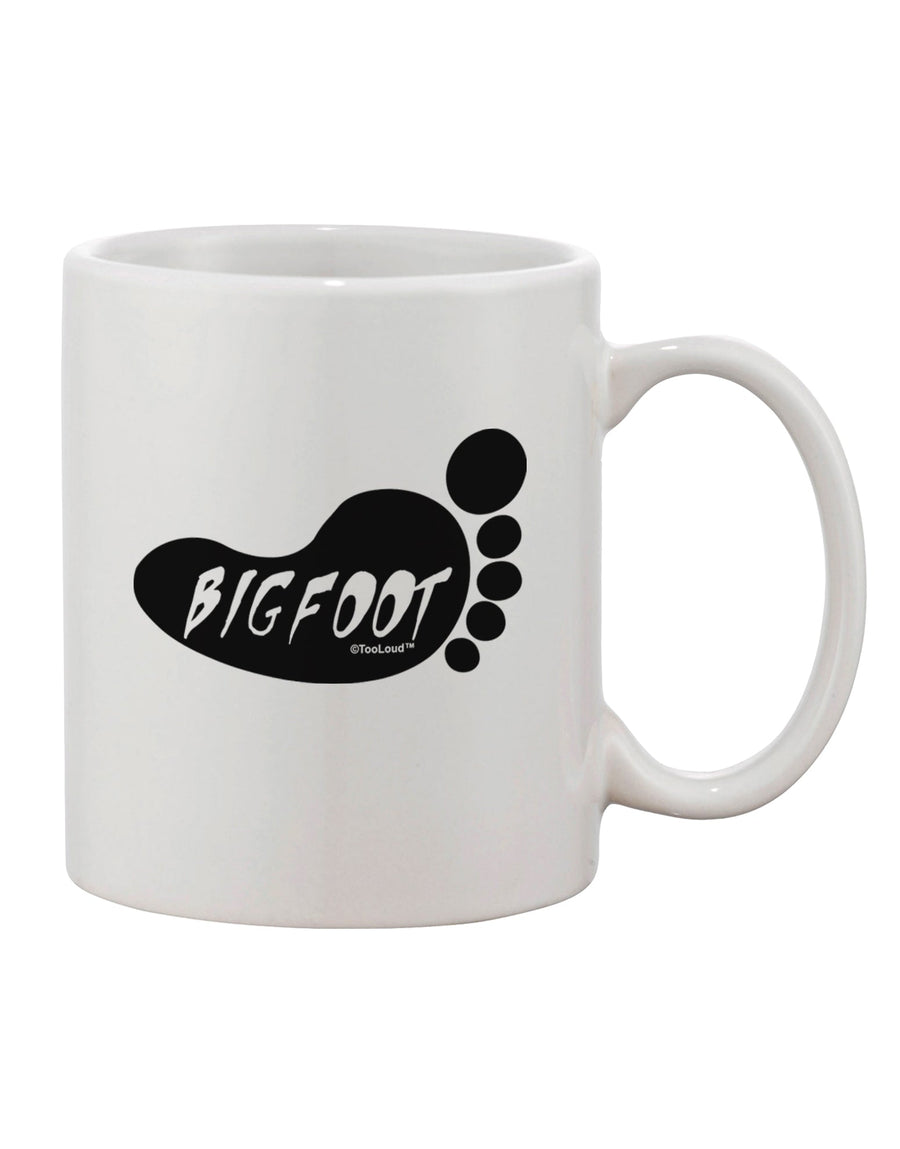11 oz Bigfoot Printed Coffee Mug - Expertly Crafted Drinkware TooLoud-11 OZ Coffee Mug-TooLoud-White-Davson Sales