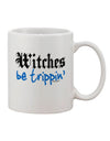 11 oz Blue Printed Coffee Mug - Perfect for Witches on the Go! - TooLoud-11 OZ Coffee Mug-TooLoud-White-Davson Sales