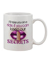 11 oz Coffee Mug - Expertly Crafted for Keeping Your Secrets-11 OZ Coffee Mug-TooLoud-White-Davson Sales