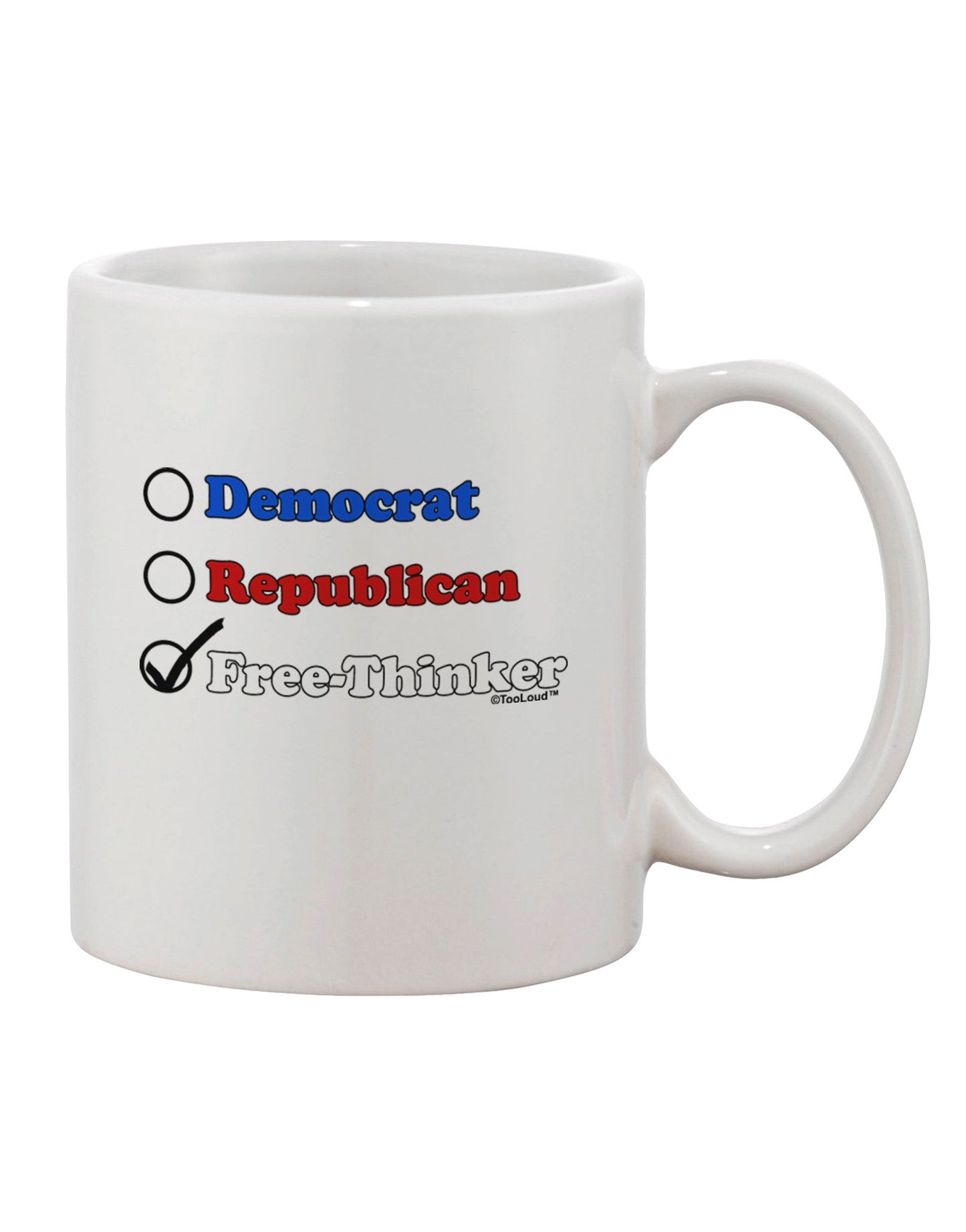 11 oz Coffee Mug with Free Thinker Checklist - TooLoud-11 OZ Coffee Mug-TooLoud-White-Davson Sales