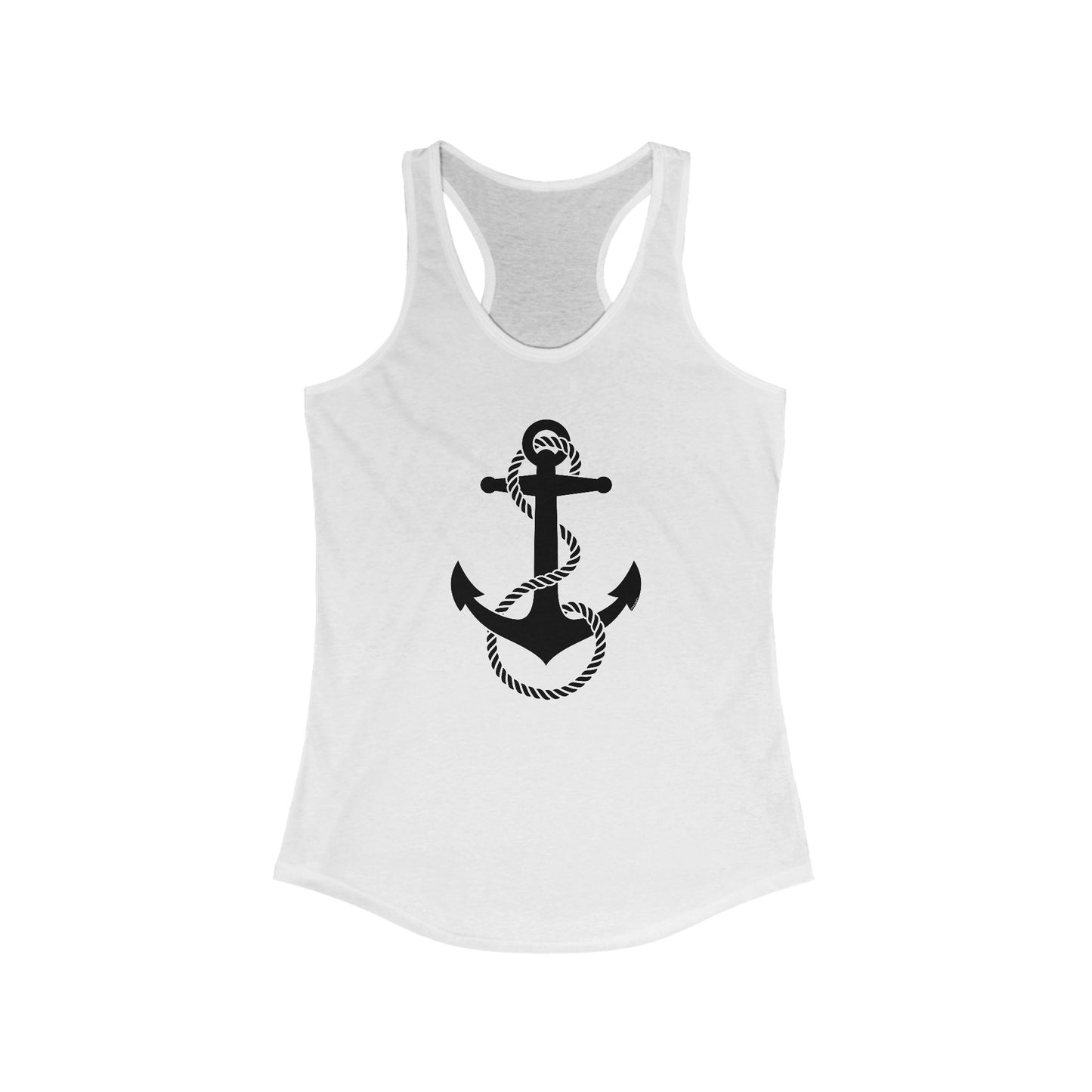 Nautical Sailor Rope Anchor Women's Racerback Tank Top by TOOLOUD
