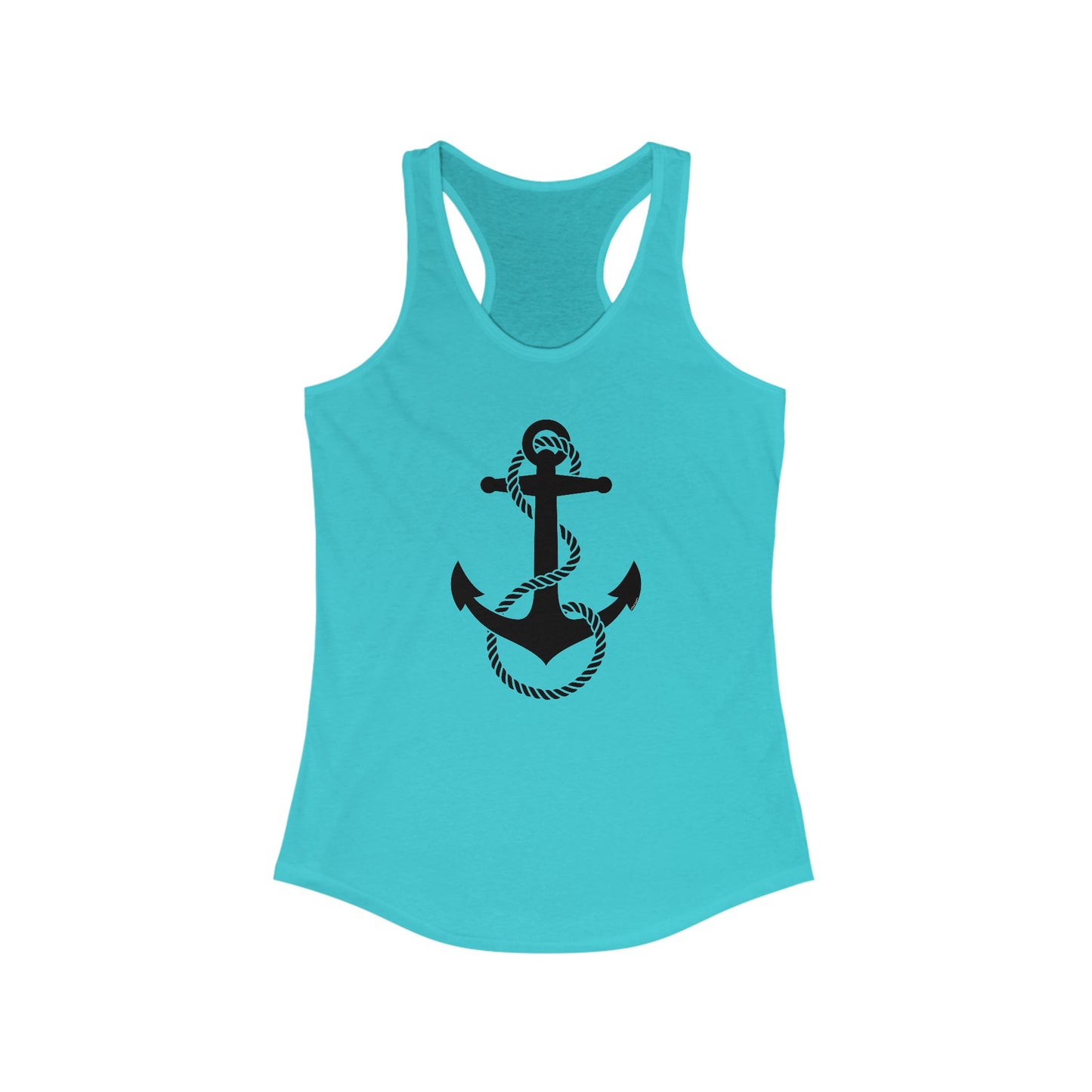 Nautical Sailor Rope Anchor Women's Racerback Tank Top by TOOLOUD