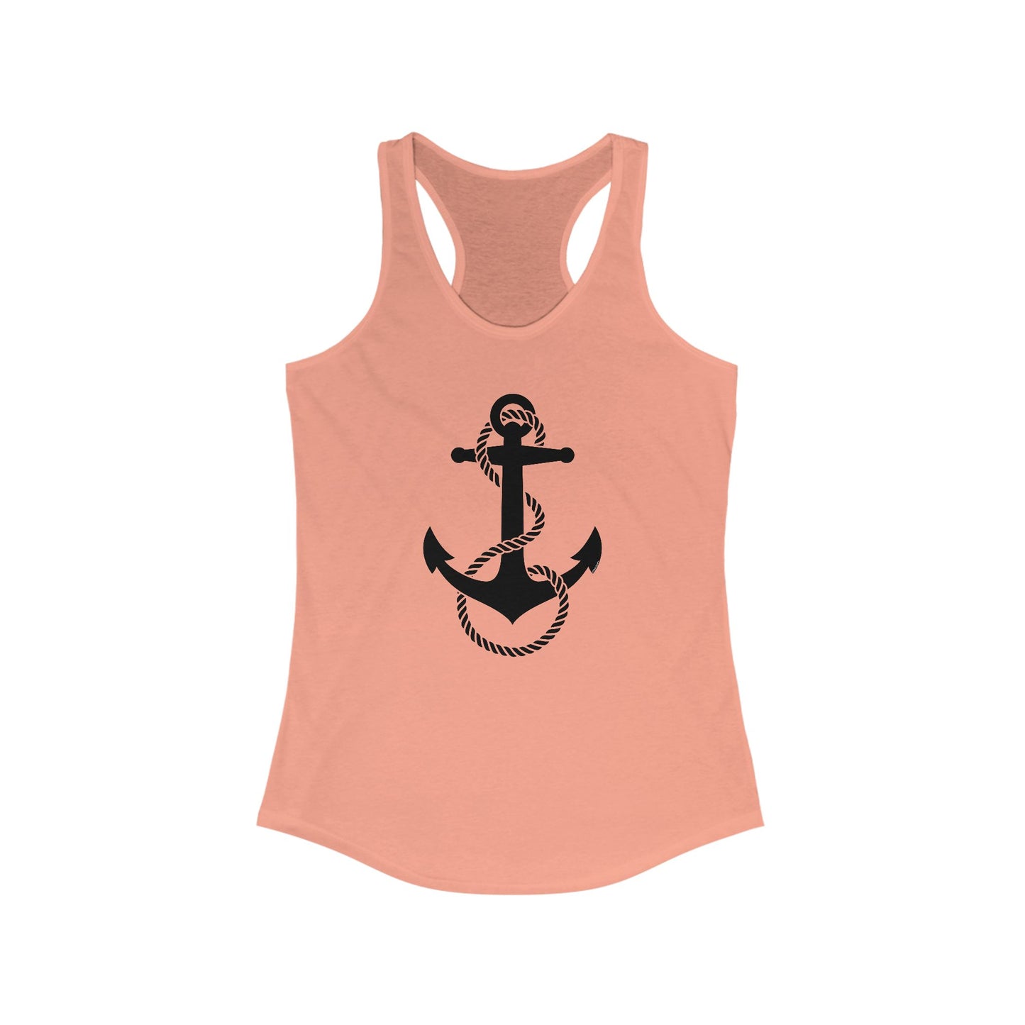 Nautical Sailor Rope Anchor Women's Racerback Tank Top by TOOLOUD