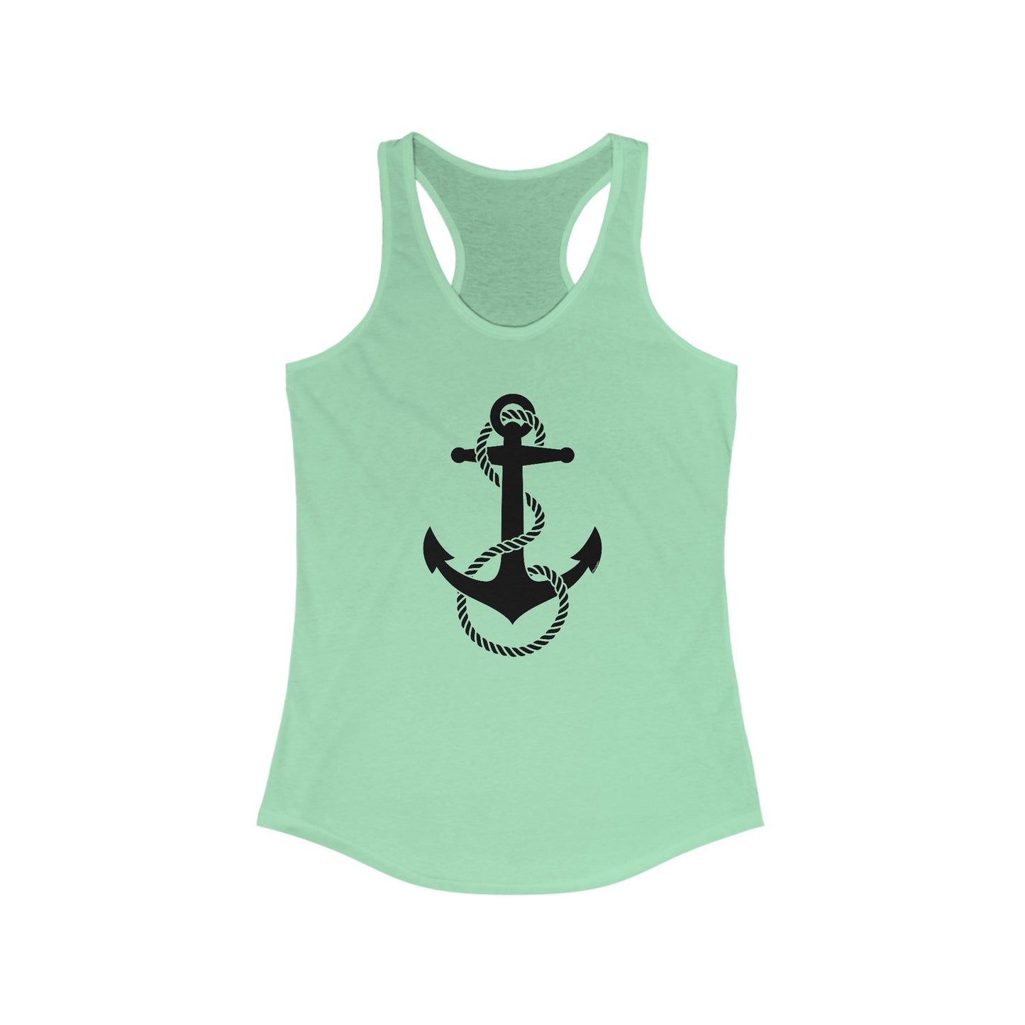 Nautical Sailor Rope Anchor Women's Racerback Tank Top by TOOLOUD