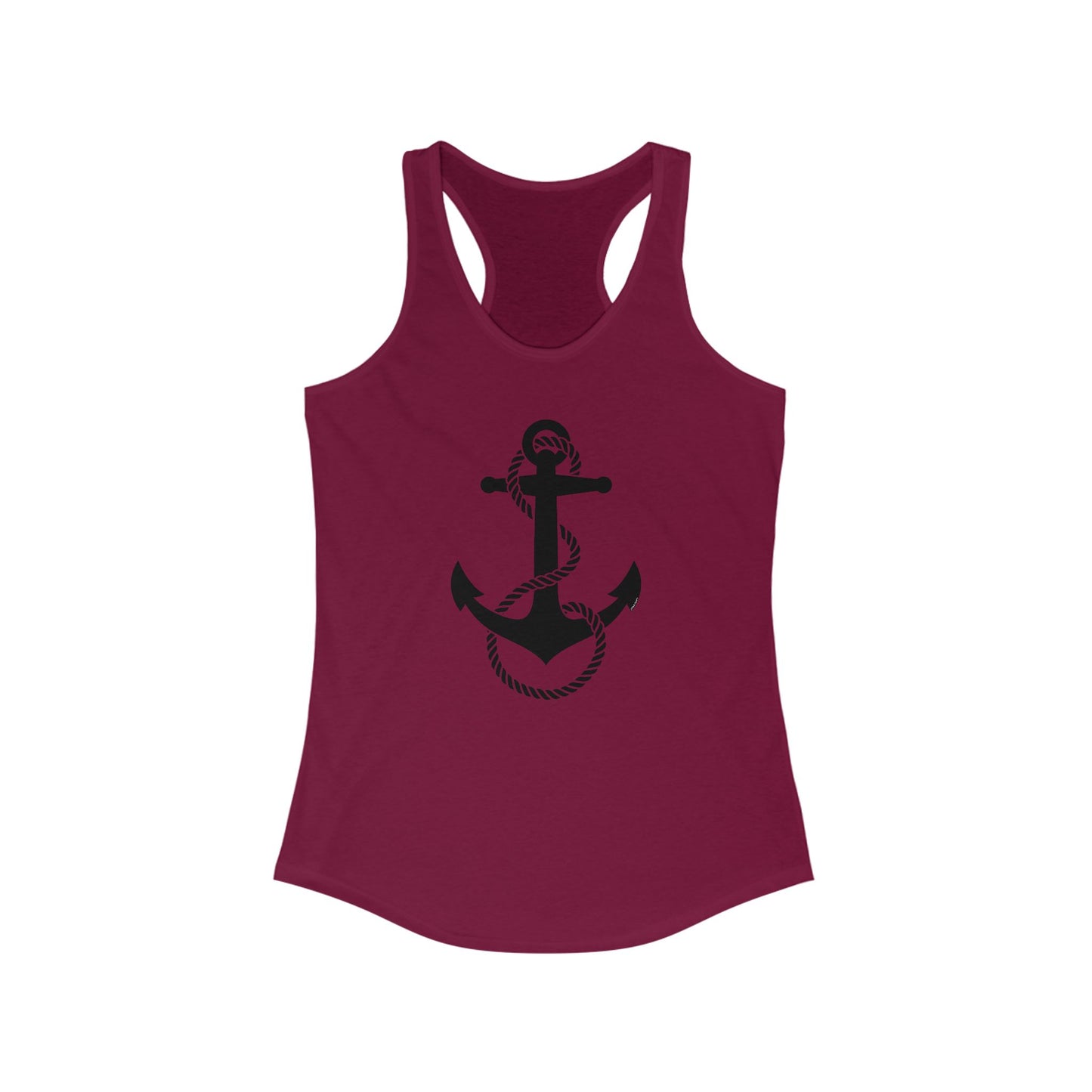 Nautical Sailor Rope Anchor Women's Racerback Tank Top by TOOLOUD