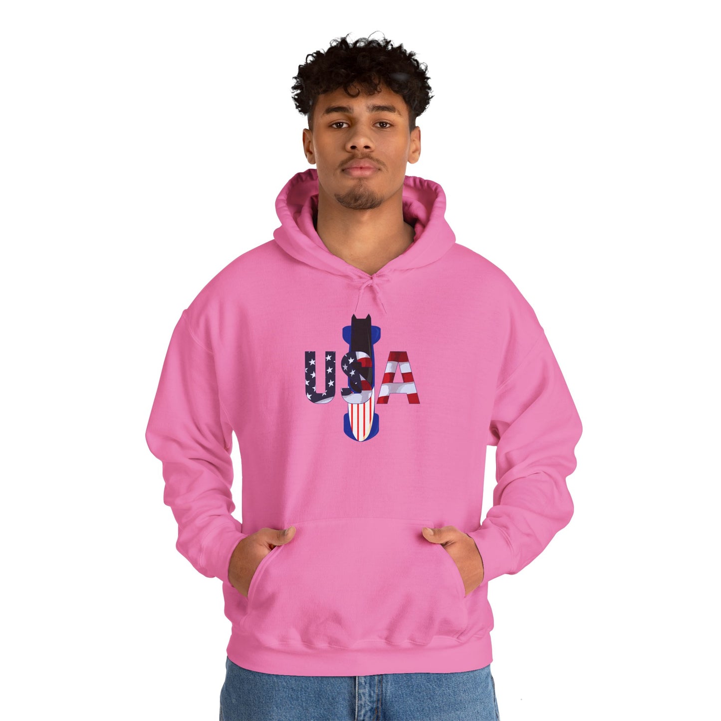 USA Bobsled Hoodie Unisex Sweatshirt by TooLoud