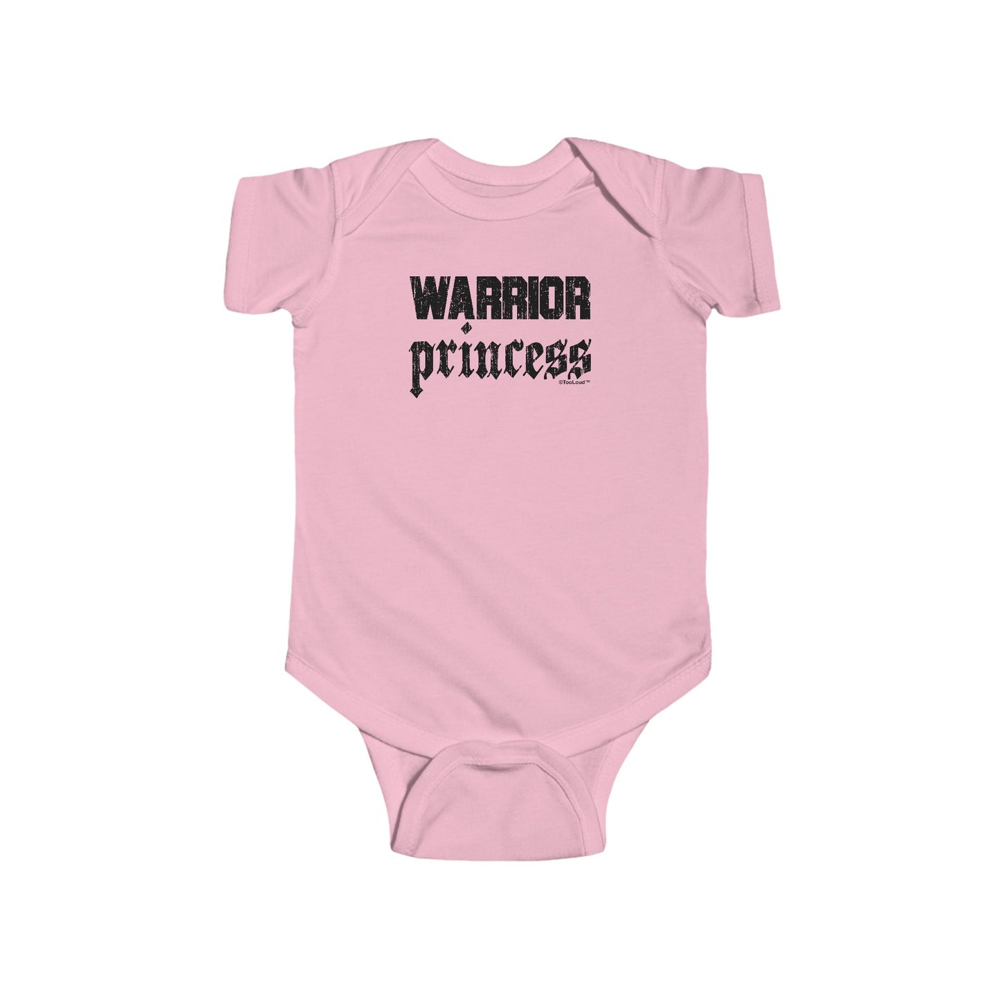Warrior Princess Script Infant Baby Romper Bodysuit by TOOLOUD