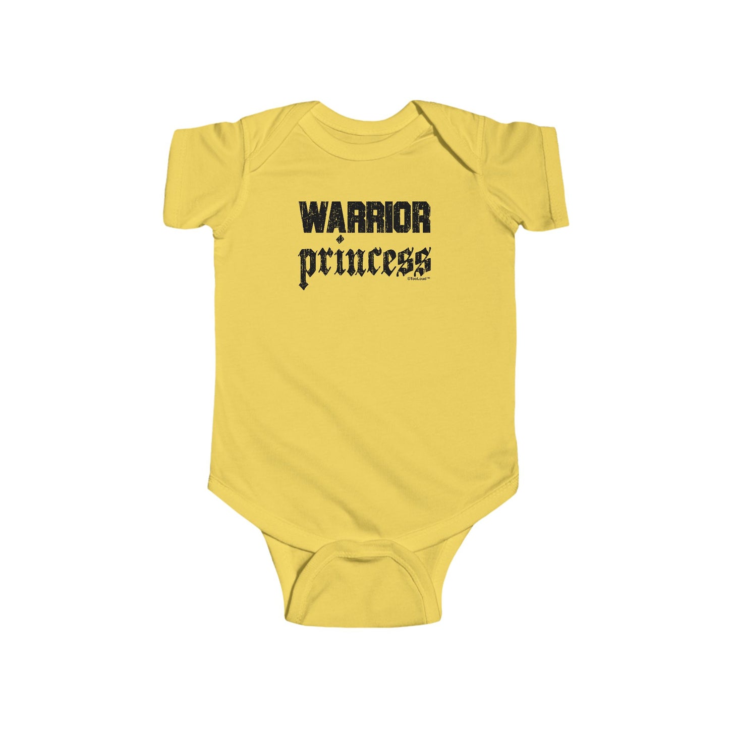 Warrior Princess Script Infant Baby Romper Bodysuit by TOOLOUD