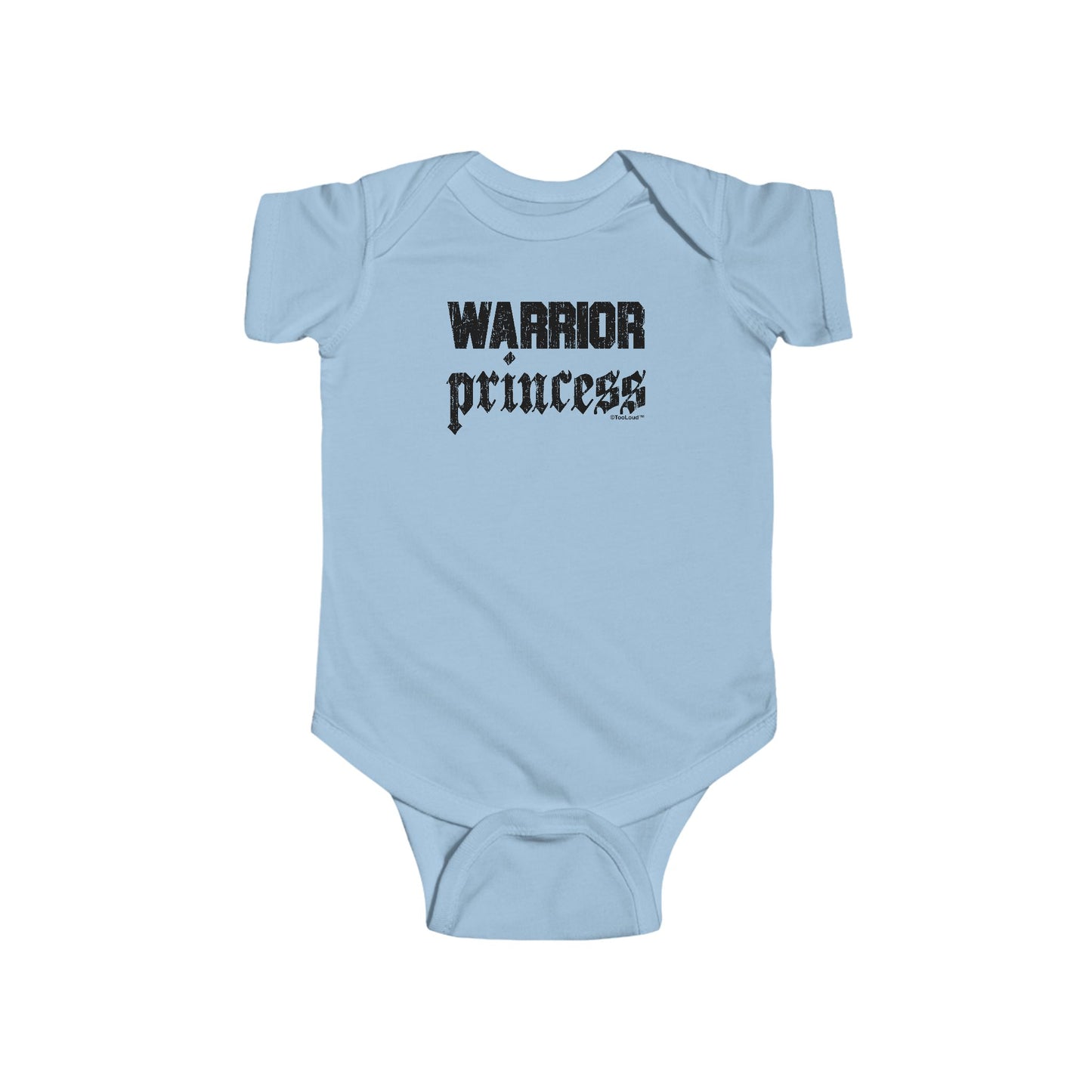 Warrior Princess Script Infant Baby Romper Bodysuit by TOOLOUD