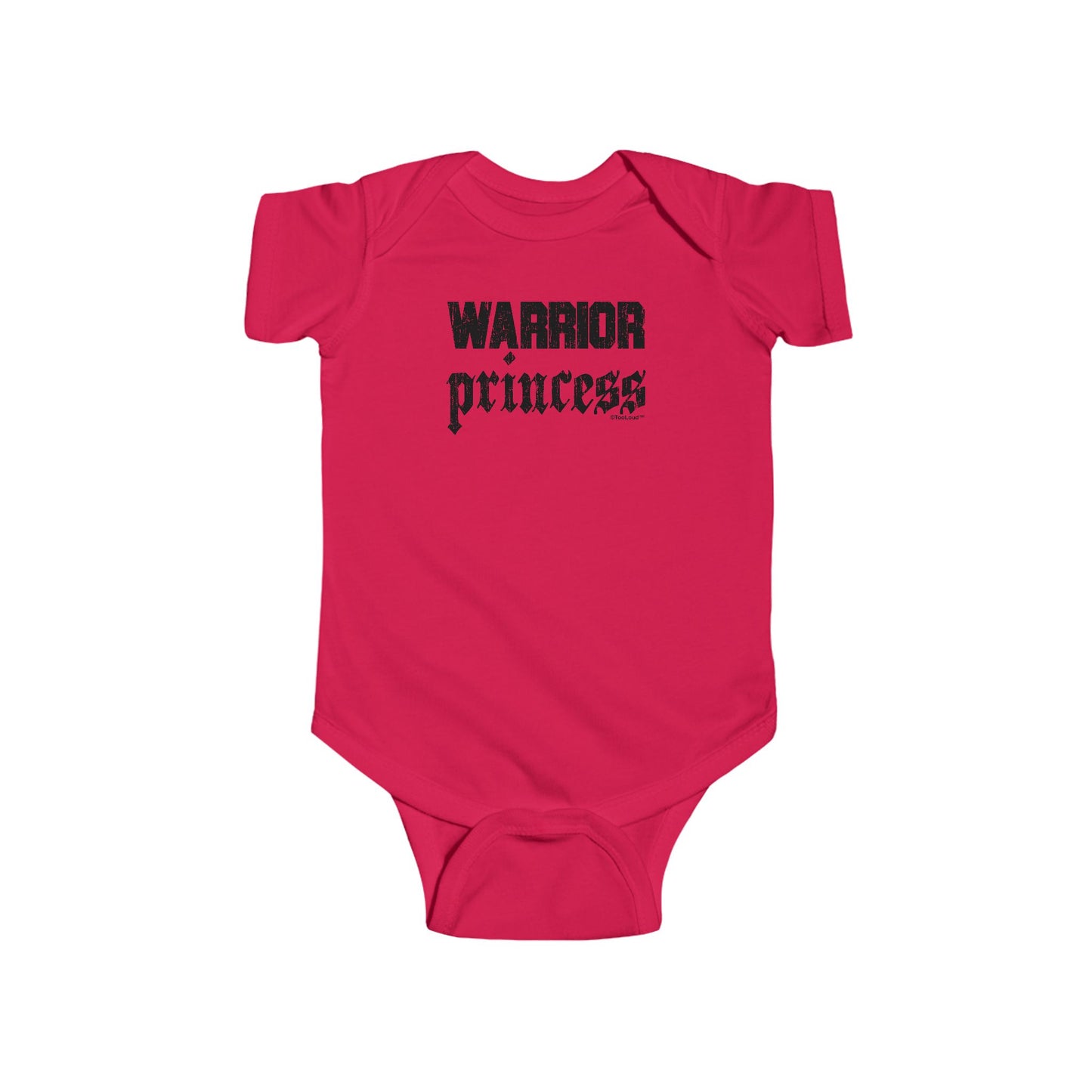 Warrior Princess Script Infant Baby Romper Bodysuit by TOOLOUD