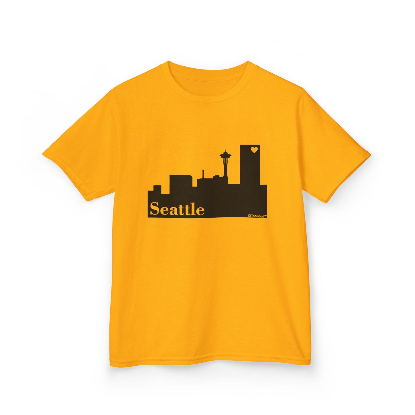 Seattle Skyline with Space Needle Children's T-Shirt by TOOLOUD