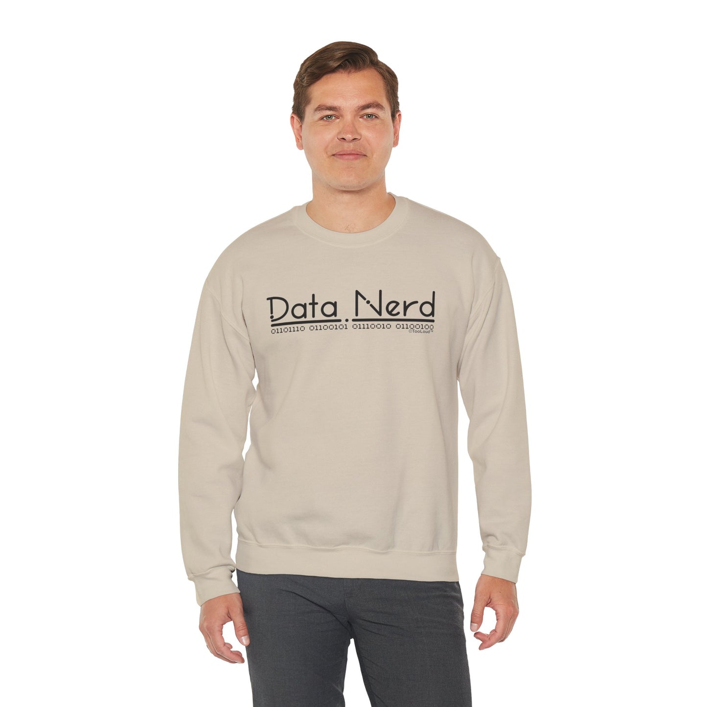 Data Nerd Adult Crewneck Sweatshirt by TOOLOUD
