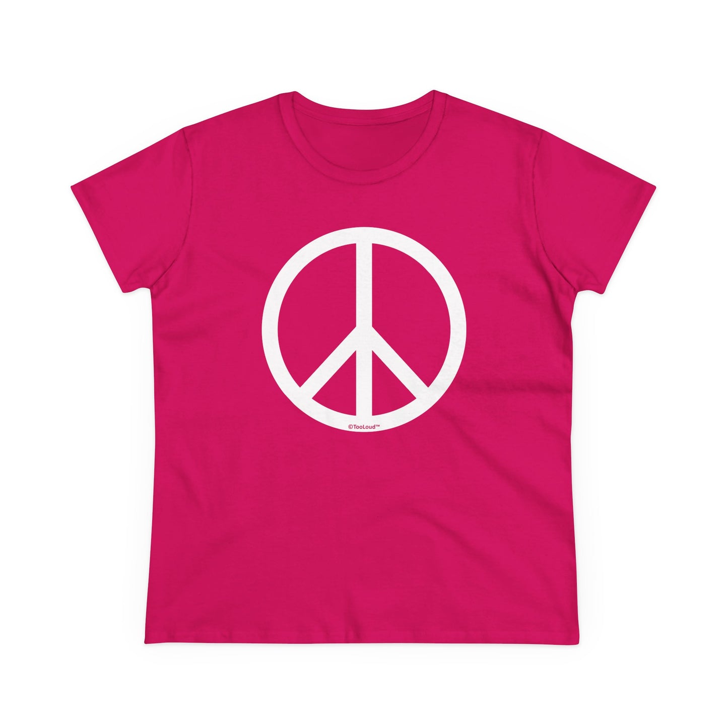 Peace Sign Symbol Women's Cotton T-Shirt by TOOLOUD