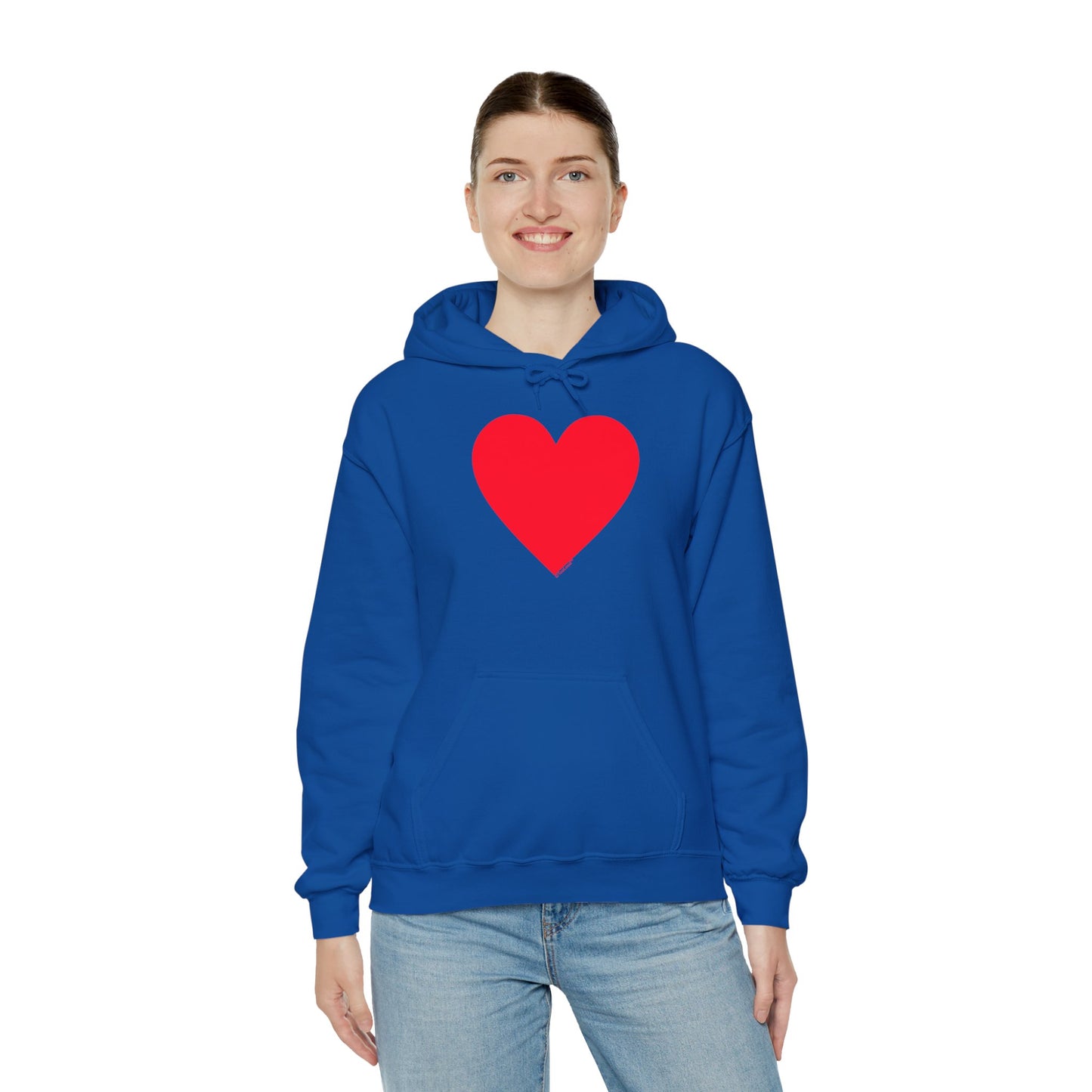 TOOLOUD Big Red Heart Valentine's Day Dark Unisex Hoodie Sweatshirt