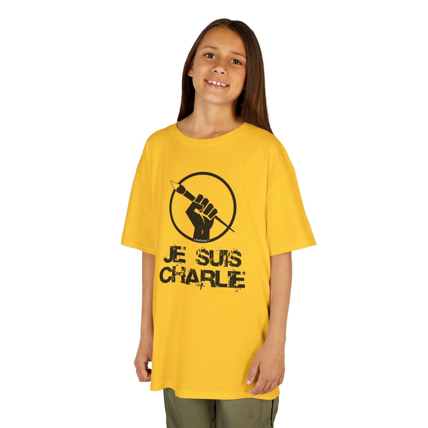 Je Suis Charlie Children's Heavy T-Shirt by TOOLOUD