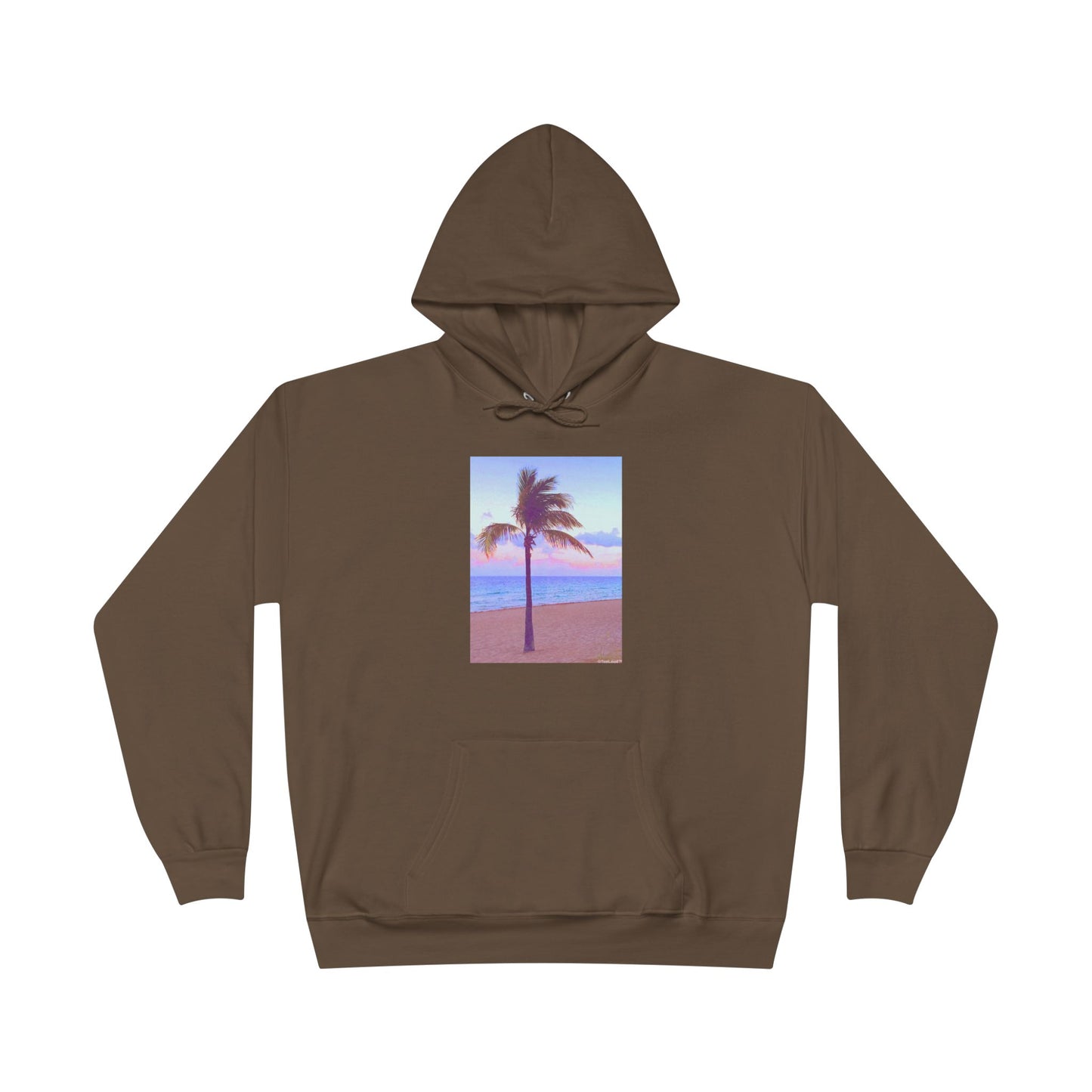 Palm Tree Beach Filter Adult Hoodie Sweatshirt by TOOLOUD
