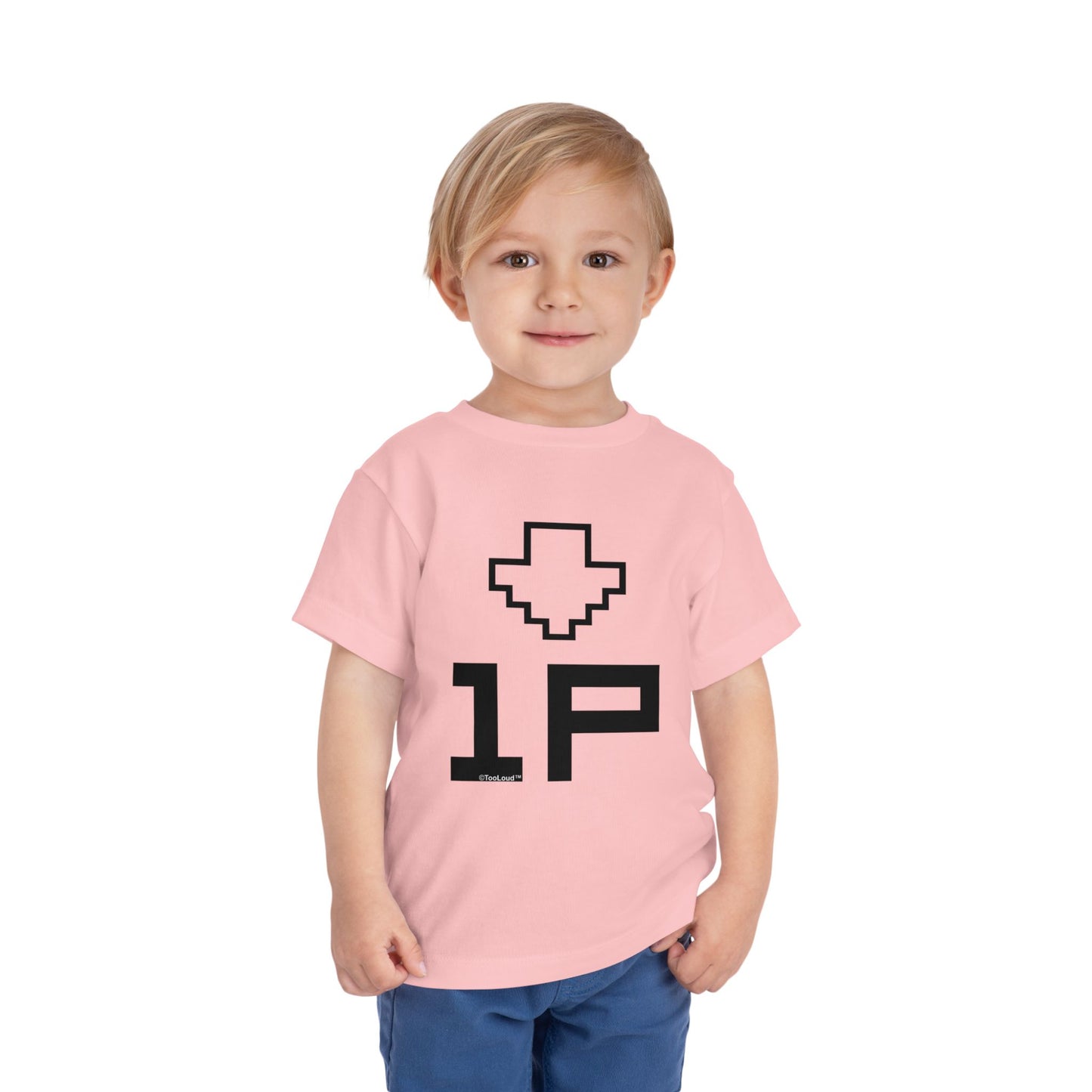 Player One Toddler T-Shirt – Brother or Sister Gamer Shirt by TOOLOUD