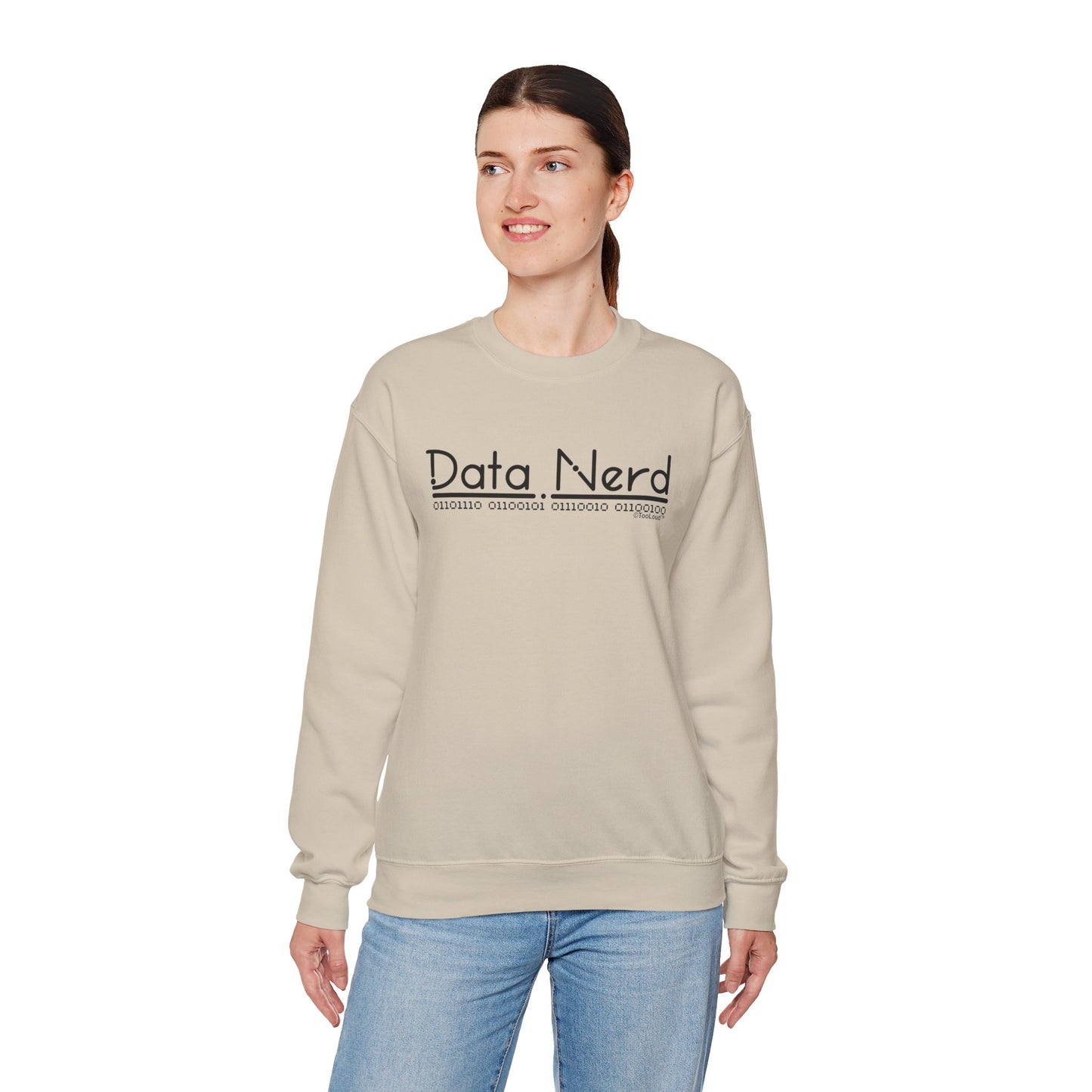 Data Nerd Adult Crewneck Sweatshirt by TOOLOUD