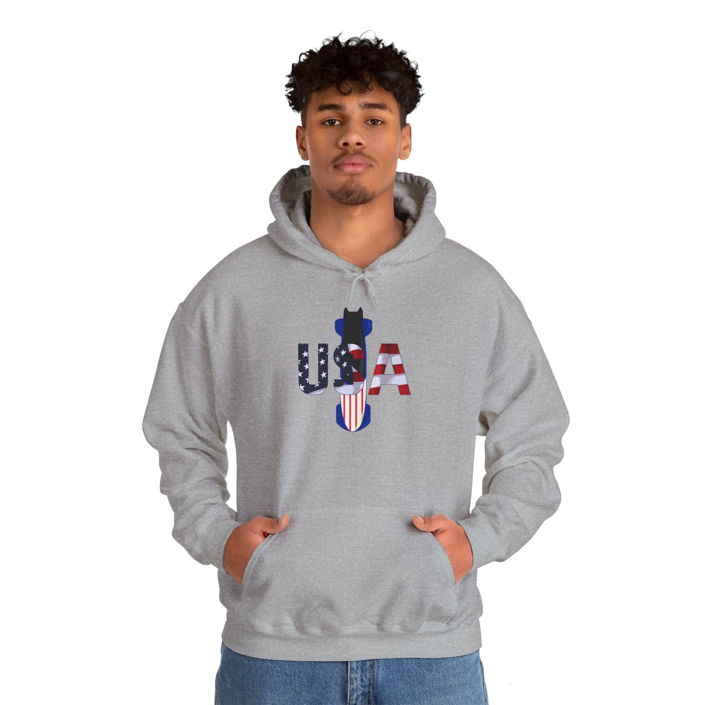 USA Bobsled Hoodie Unisex Sweatshirt by TooLoud