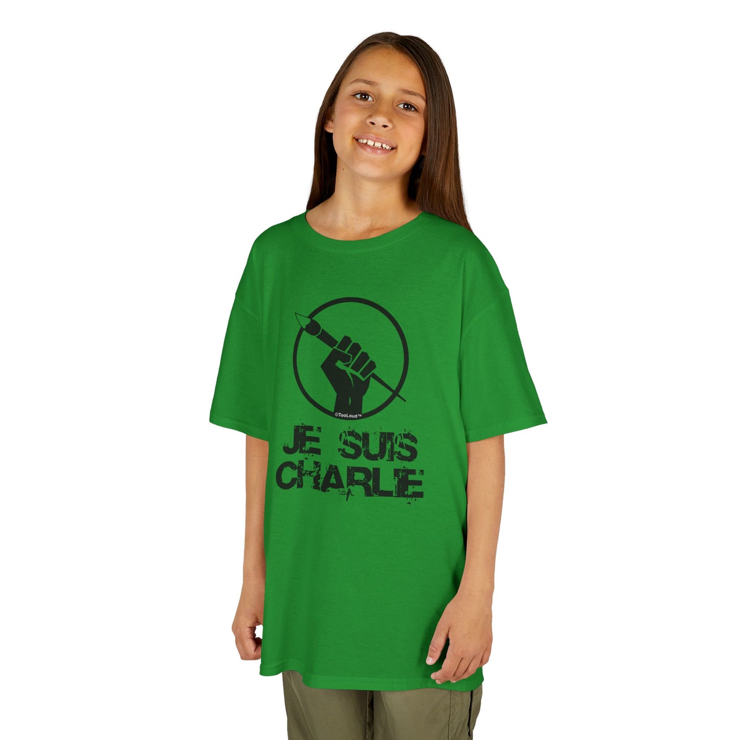 Je Suis Charlie Children's Heavy T-Shirt by TOOLOUD