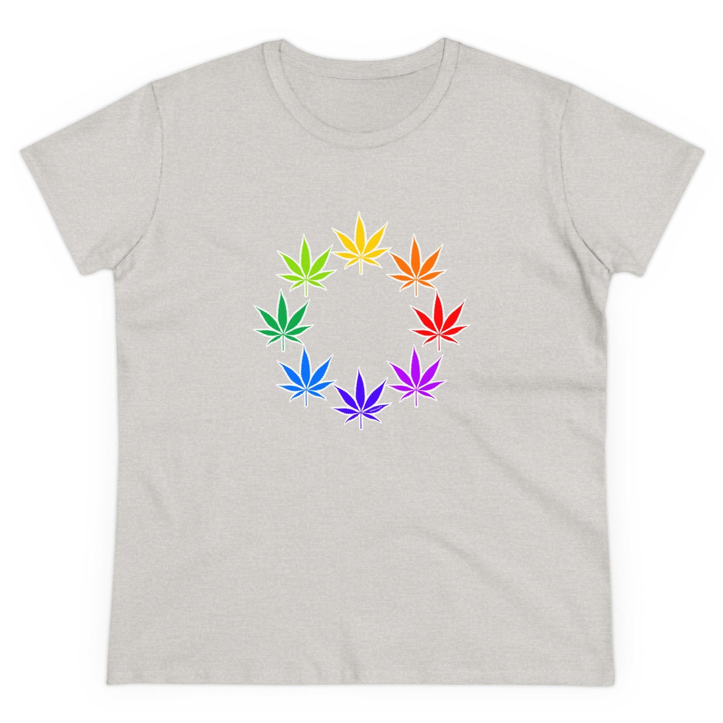 Rainbow Pot - Marijuana Leaf Women’s T-Shirt
