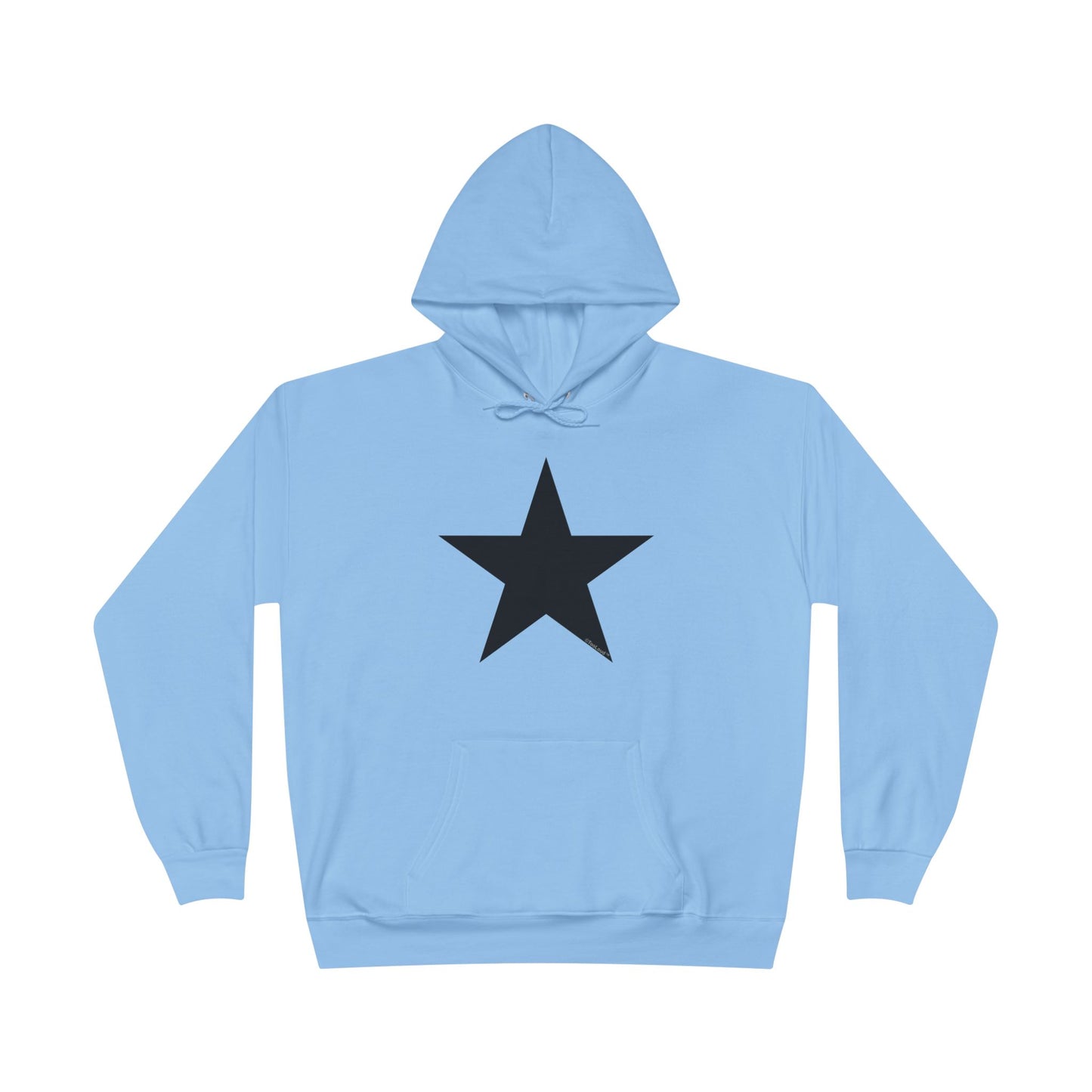 Black Star Adult Hooded Sweatshirt - by TOOLOUD