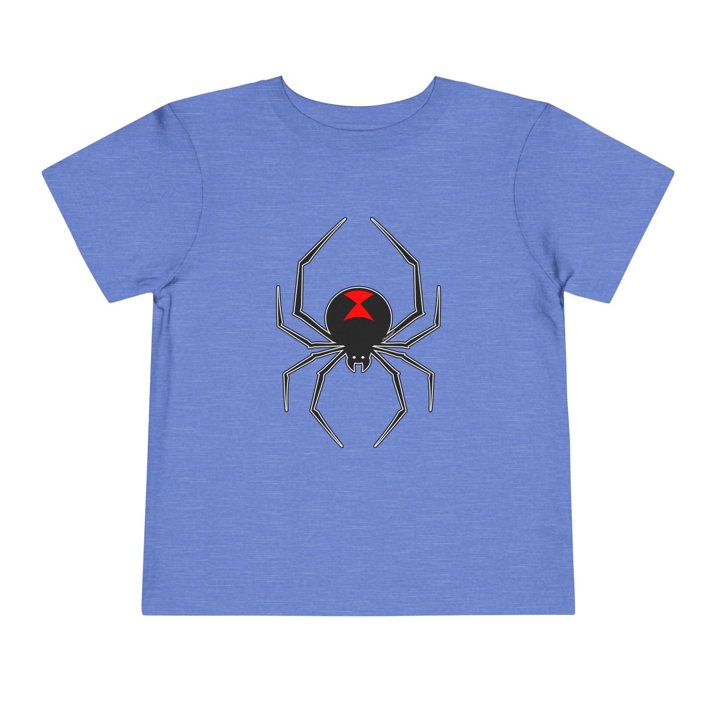 Black Widow Spider Design Toddler Dark T-Shirt by TOOLOUD