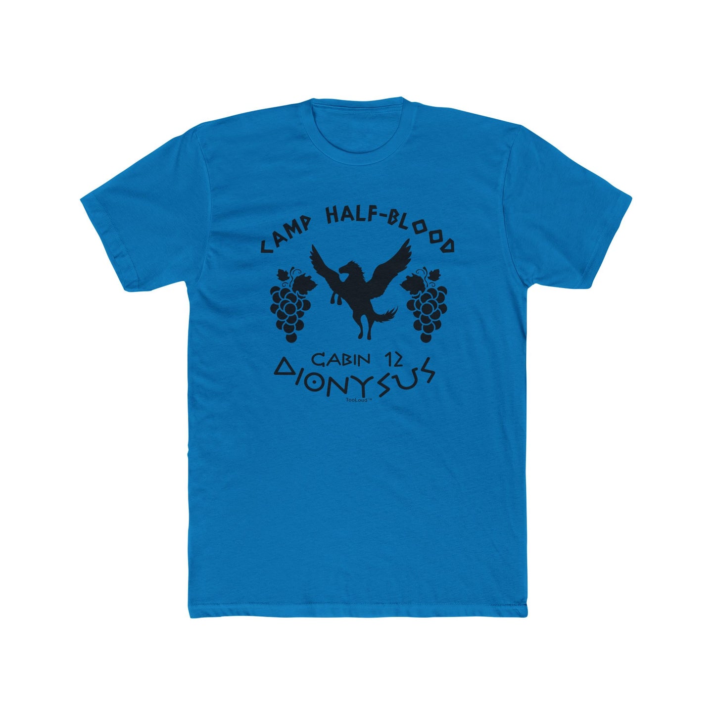 TOOLOUD Camp Half Blood Cabin 12 Dionysus Womens T-Shirt Aquatic Blue