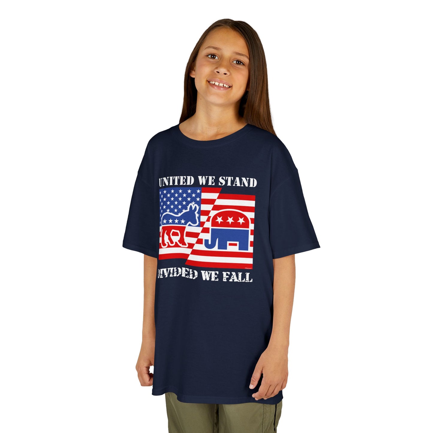 United We Stand Divided We Fall Children's T-Shirt by TOOLOUD