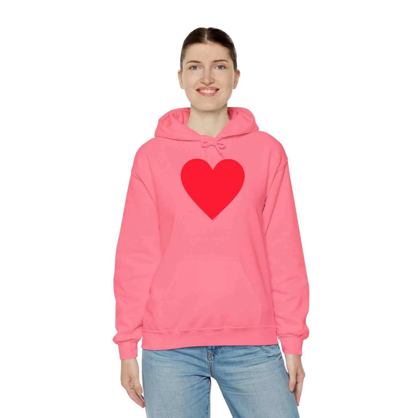 TOOLOUD Big Red Heart Valentine's Day Dark Unisex Hoodie Sweatshirt