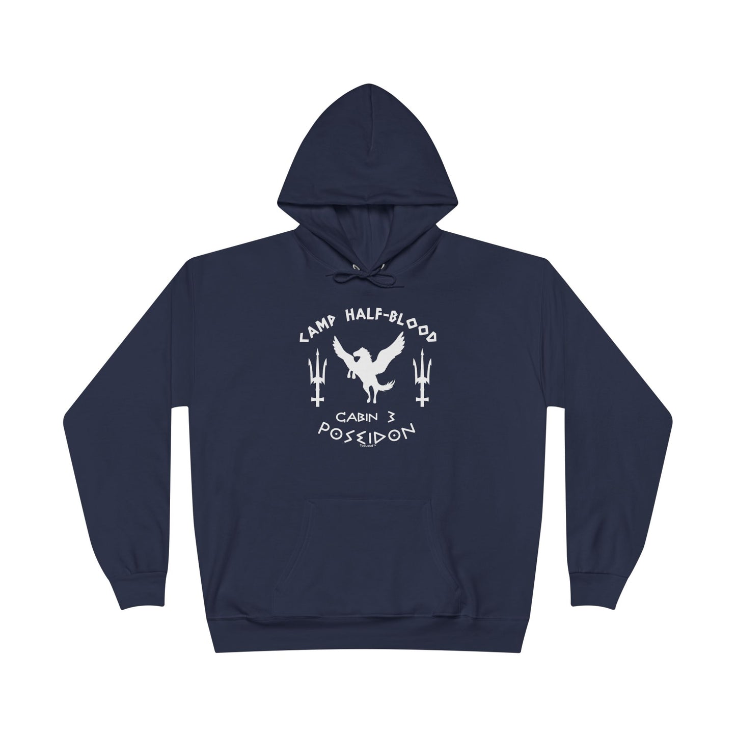 Cabin 3 Poseidon Camp Half Blood Dark Adult Hoodie Sweatshirt by TOOLOUD