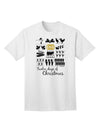 12 Days of Christmas Text Color Adult T-Shirt-unisex t-shirt-TooLoud-White-Small-Davson Sales