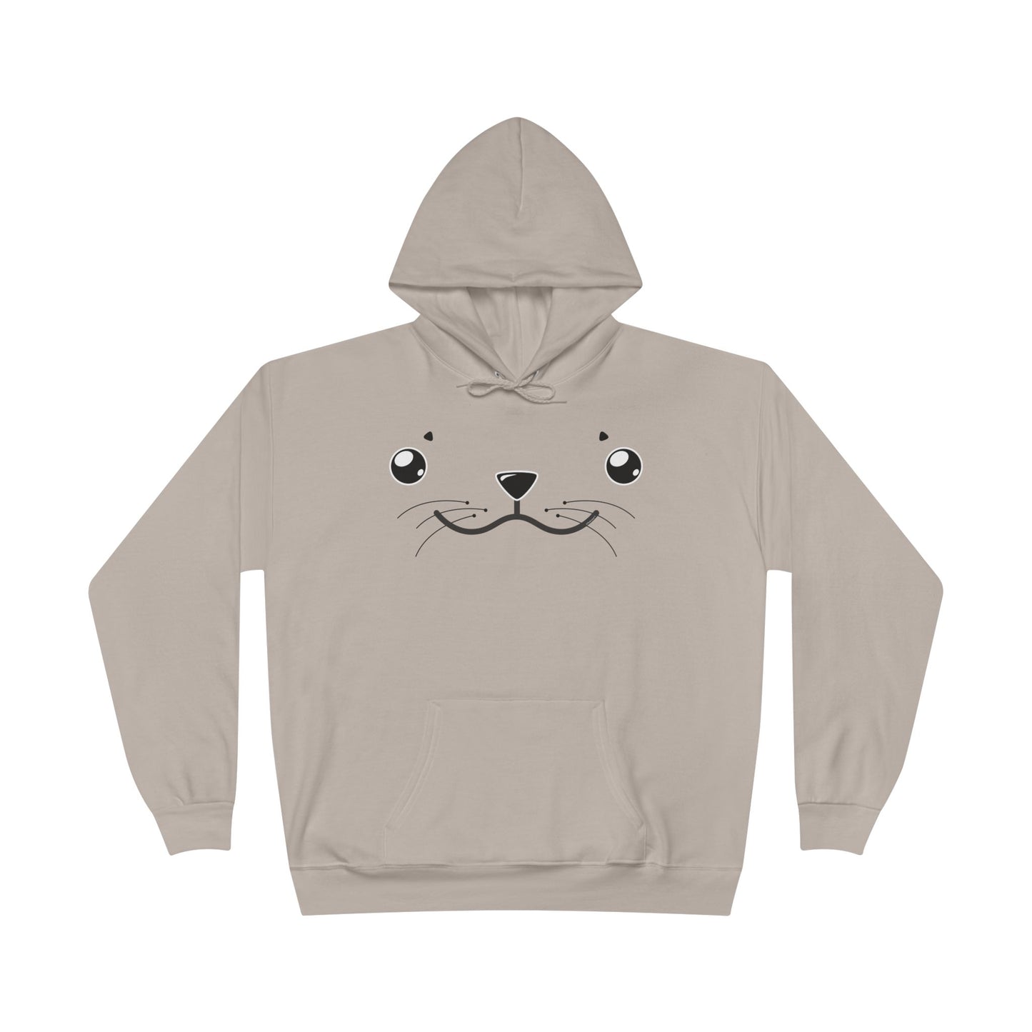 Kyu-T Face - Sealie the Cute Seal Unisex Hoodie Sweatshirt by TOOLOUD