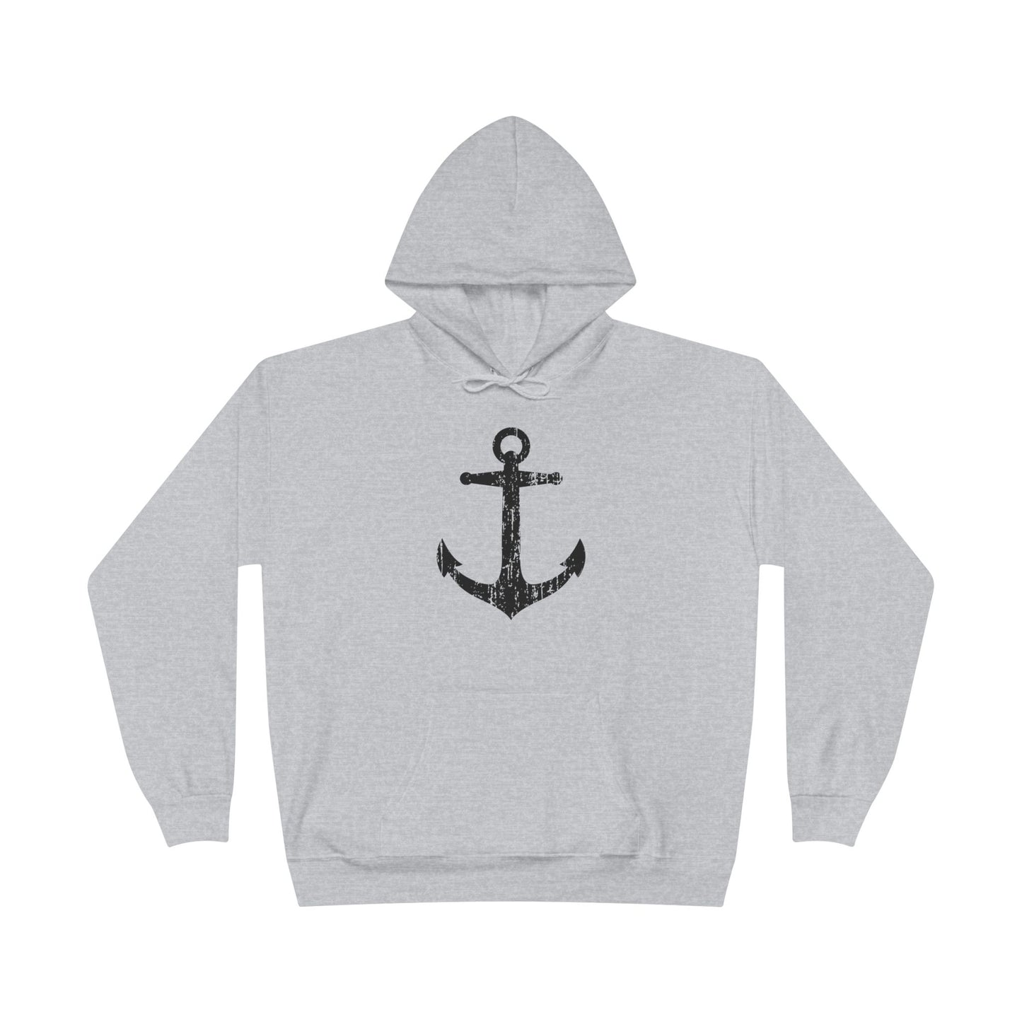 Distressed Nautical Sailor Anchor Hoodie Sweatshirt by TOOLOUD