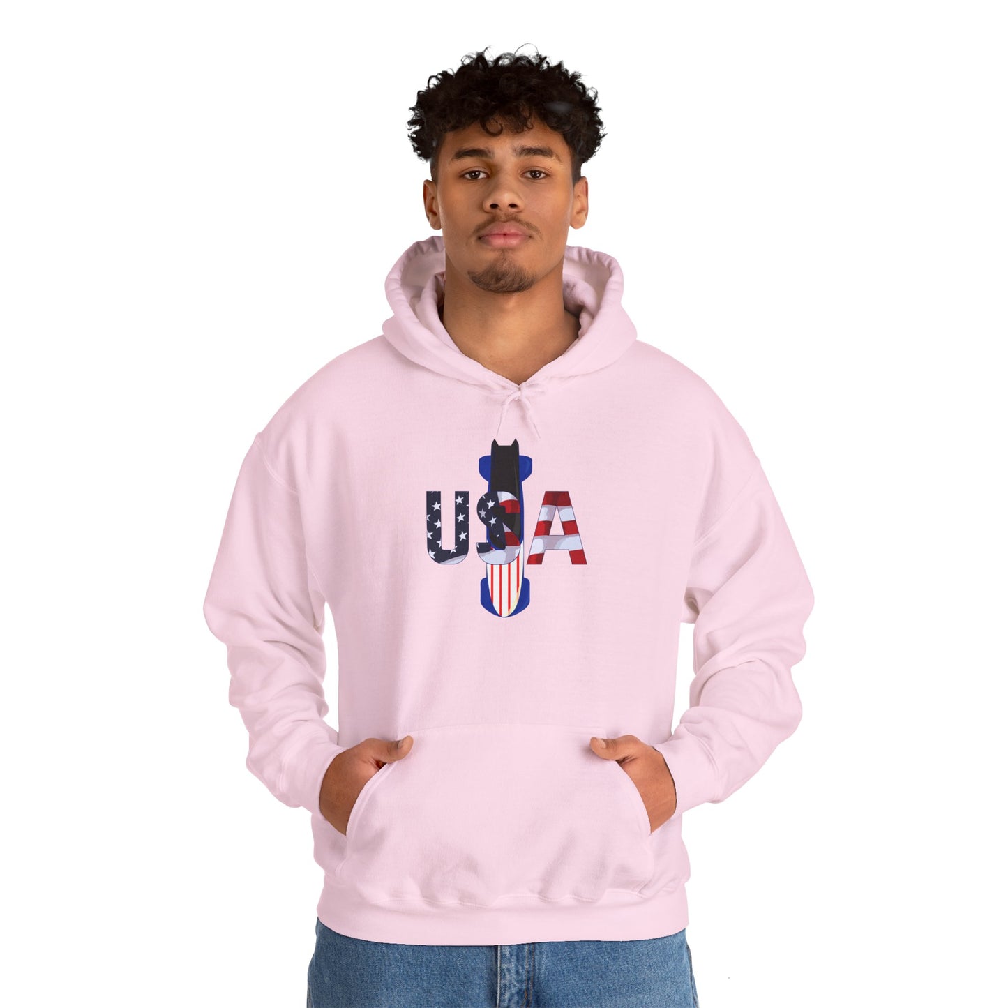 USA Bobsled Hoodie Unisex Sweatshirt by TooLoud