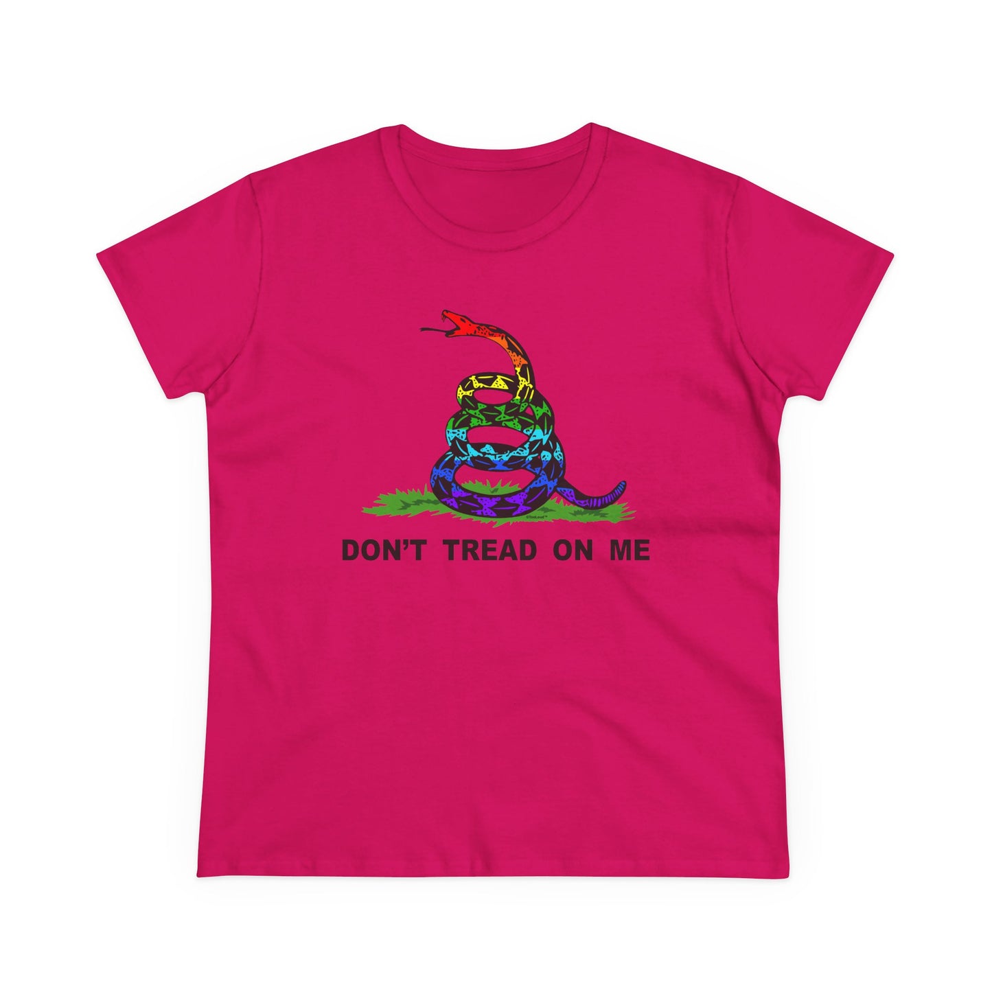 LGBT Freedom Rainbow Don't Tread on Me Women's T-Shirt by TOOLOUD