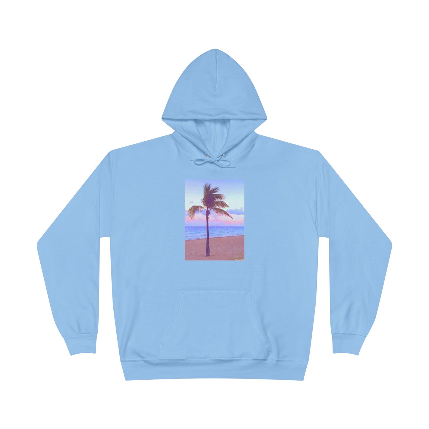 Palm Tree Beach Filter Adult Hoodie Sweatshirt by TOOLOUD