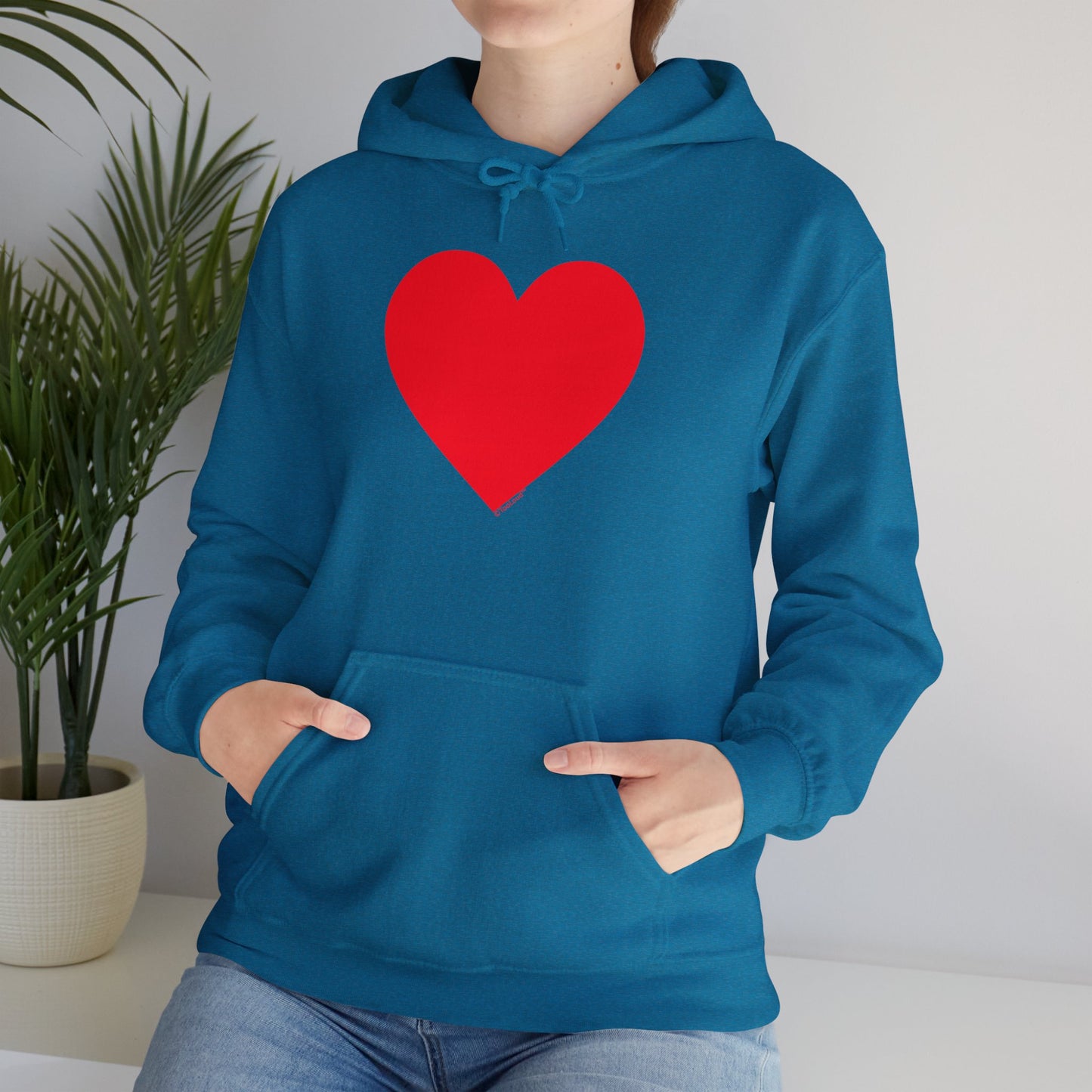 TOOLOUD Big Red Heart Valentine's Day Dark Unisex Hoodie Sweatshirt