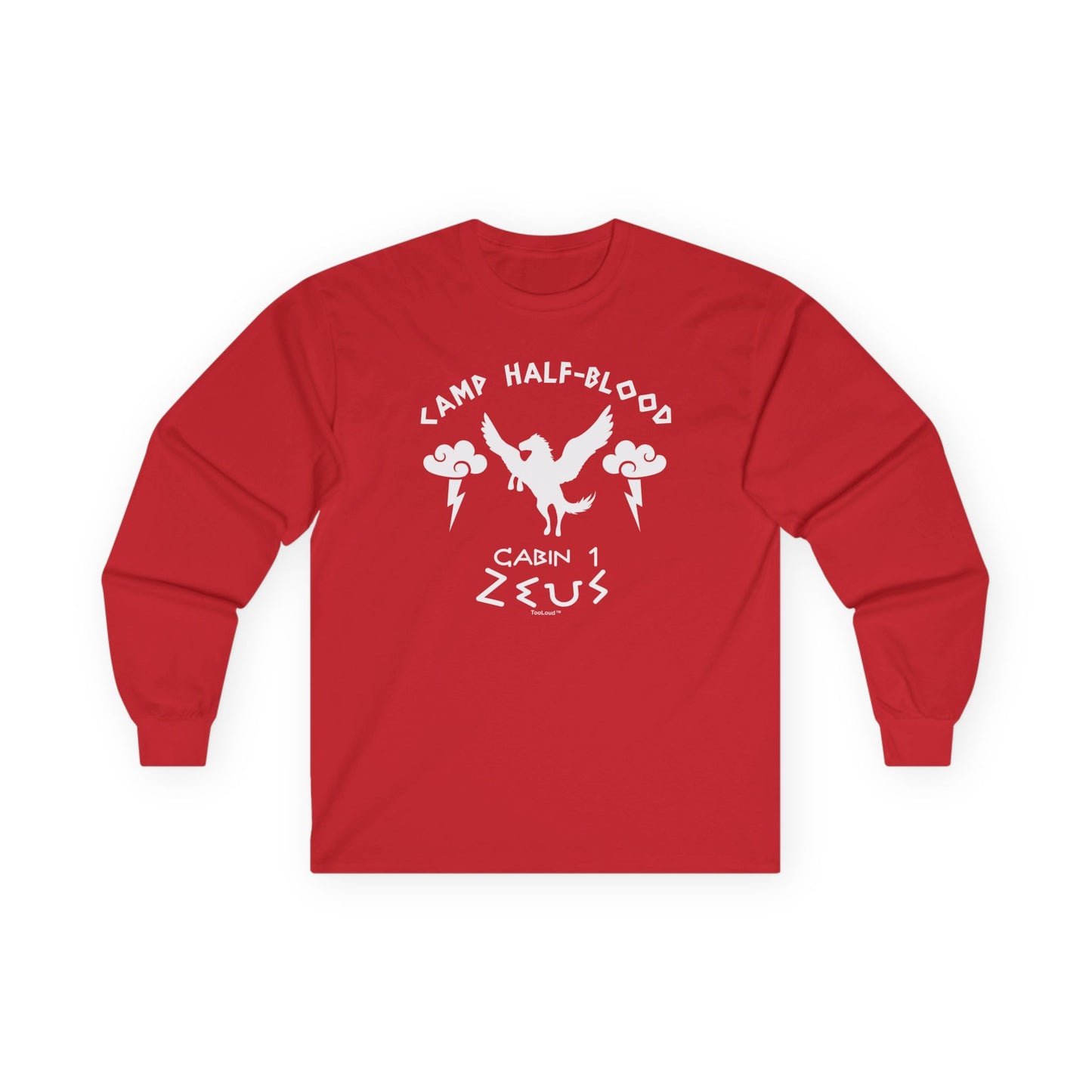 Camp Half Blood Cabin 1 Zeus Adult Long Sleeve Dark T-Shirt by TOOLOUD
