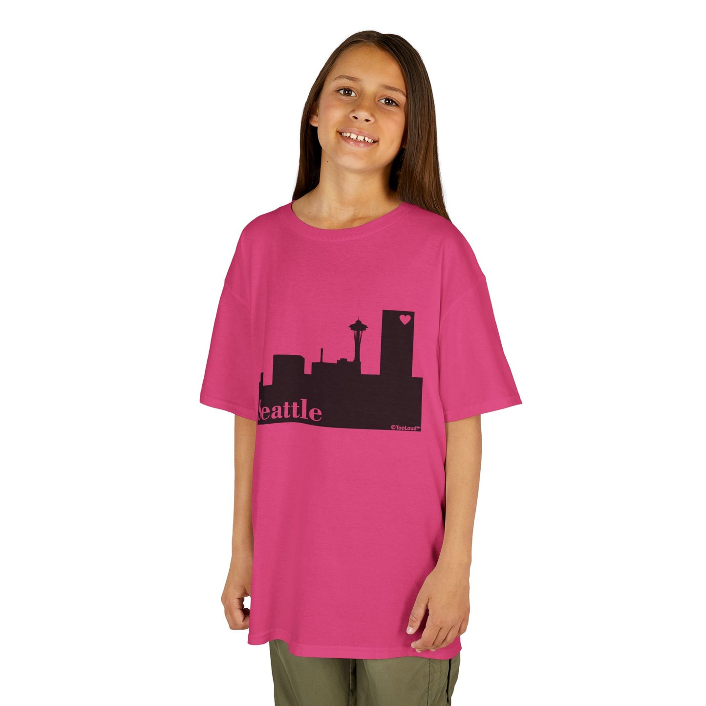 Seattle Skyline with Space Needle Children's T-Shirt by TOOLOUD